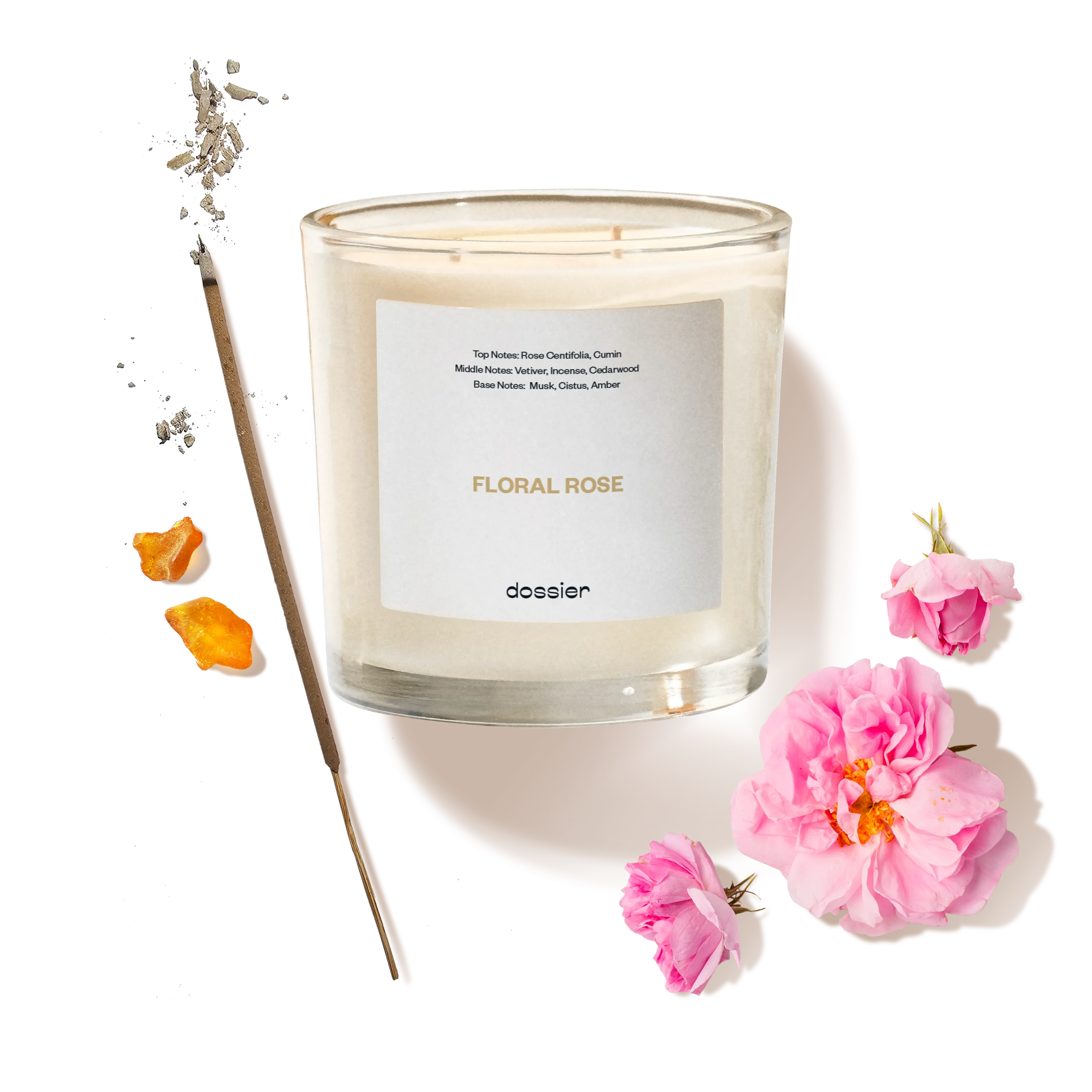 Floral Rose Candle 9Oz | Inspired By Le Labo - Rose 31 Perfume - Image 10