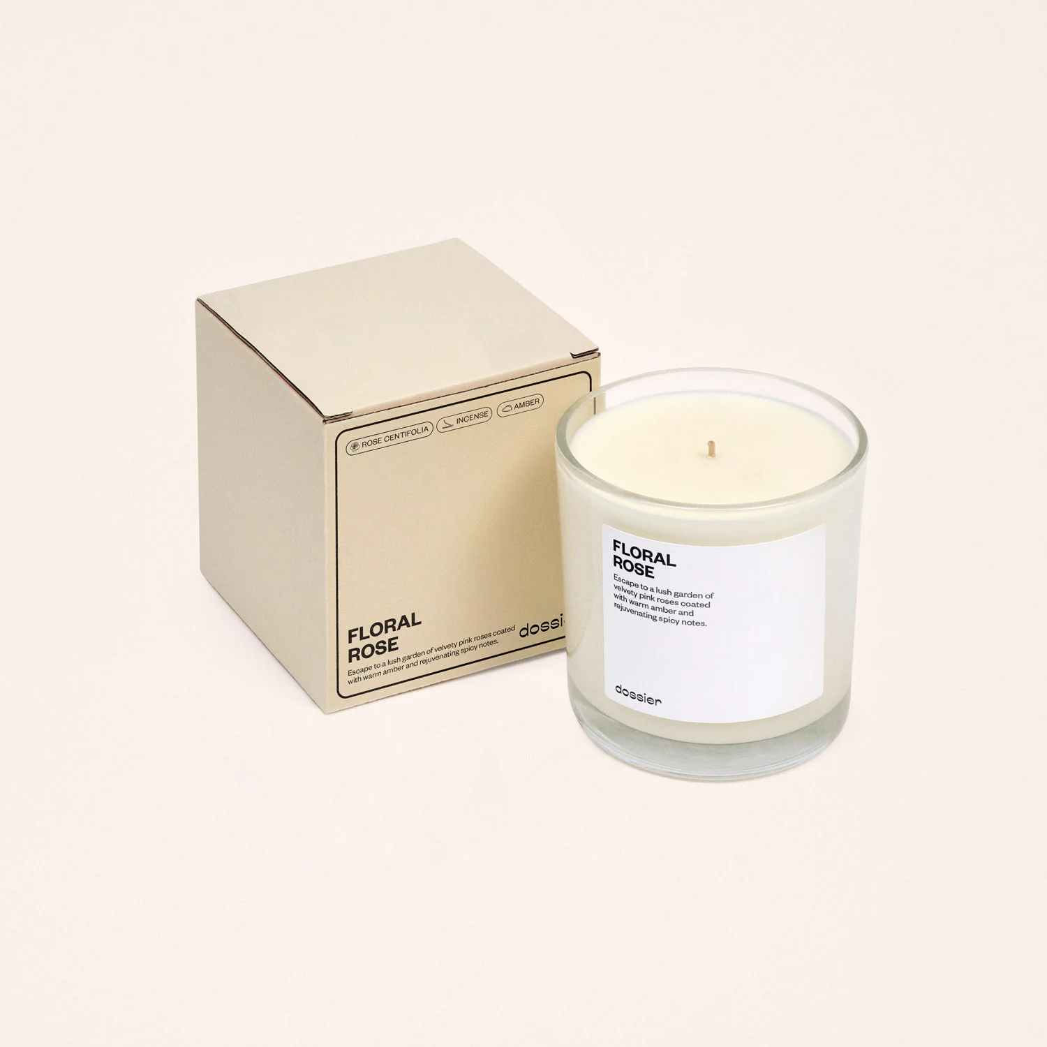 Floral Rose Candle 9Oz | Inspired By Le Labo - Rose 31 Perfume - Image 4