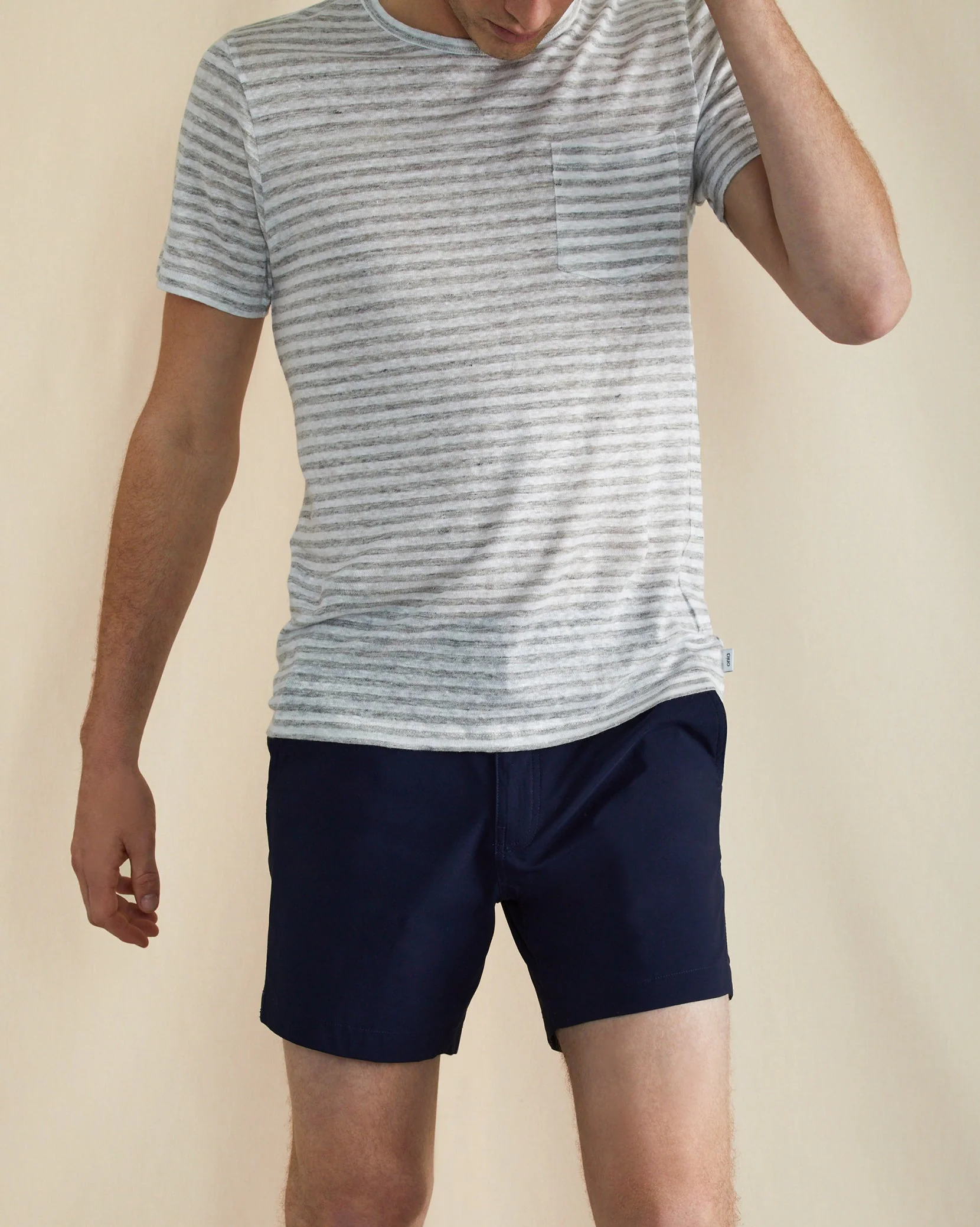 Mens | Elastic Calder 6" Swim Trunks | Deep Navy - Image 4