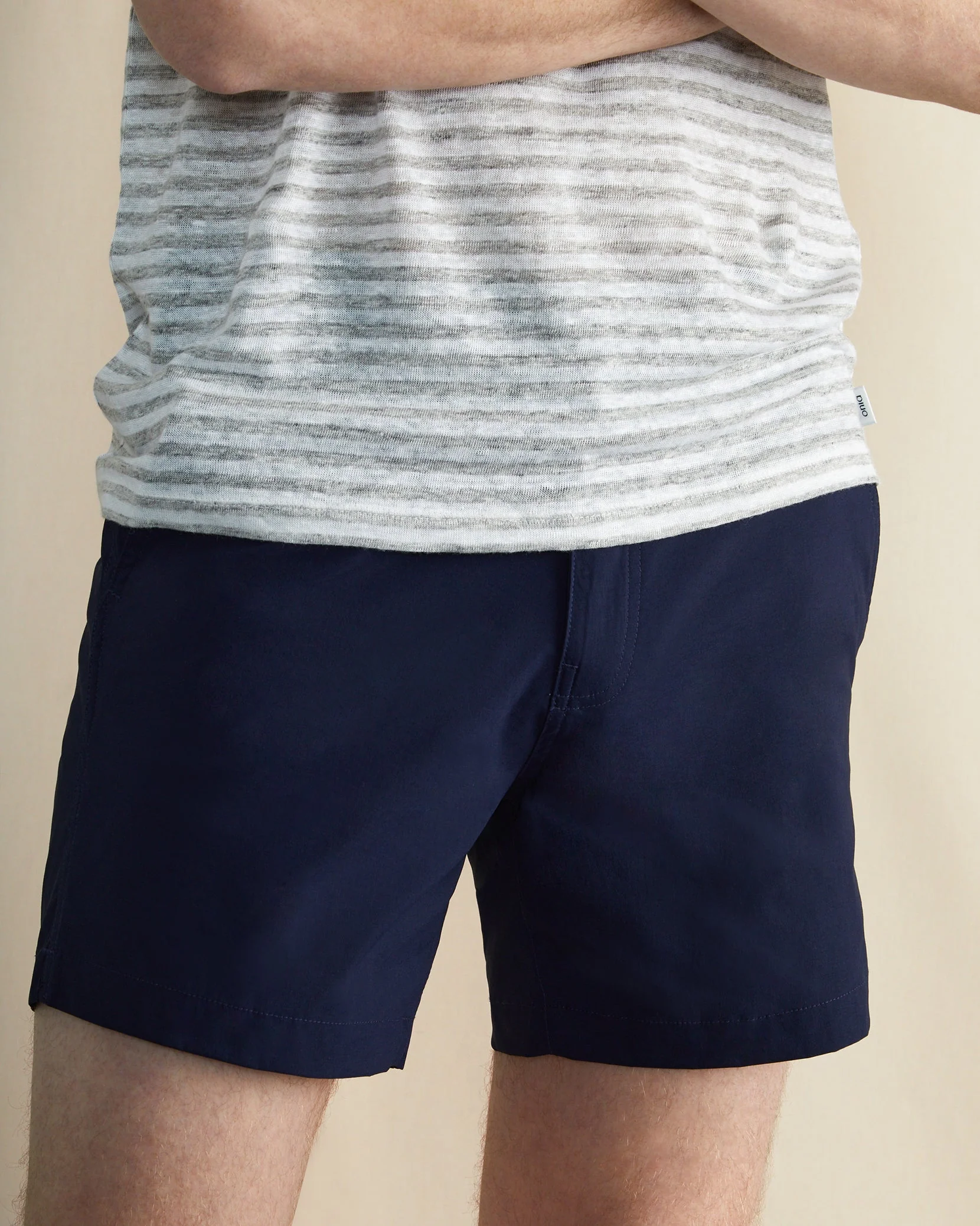 Mens | Elastic Calder 6" Swim Trunks | Deep Navy - Image 6