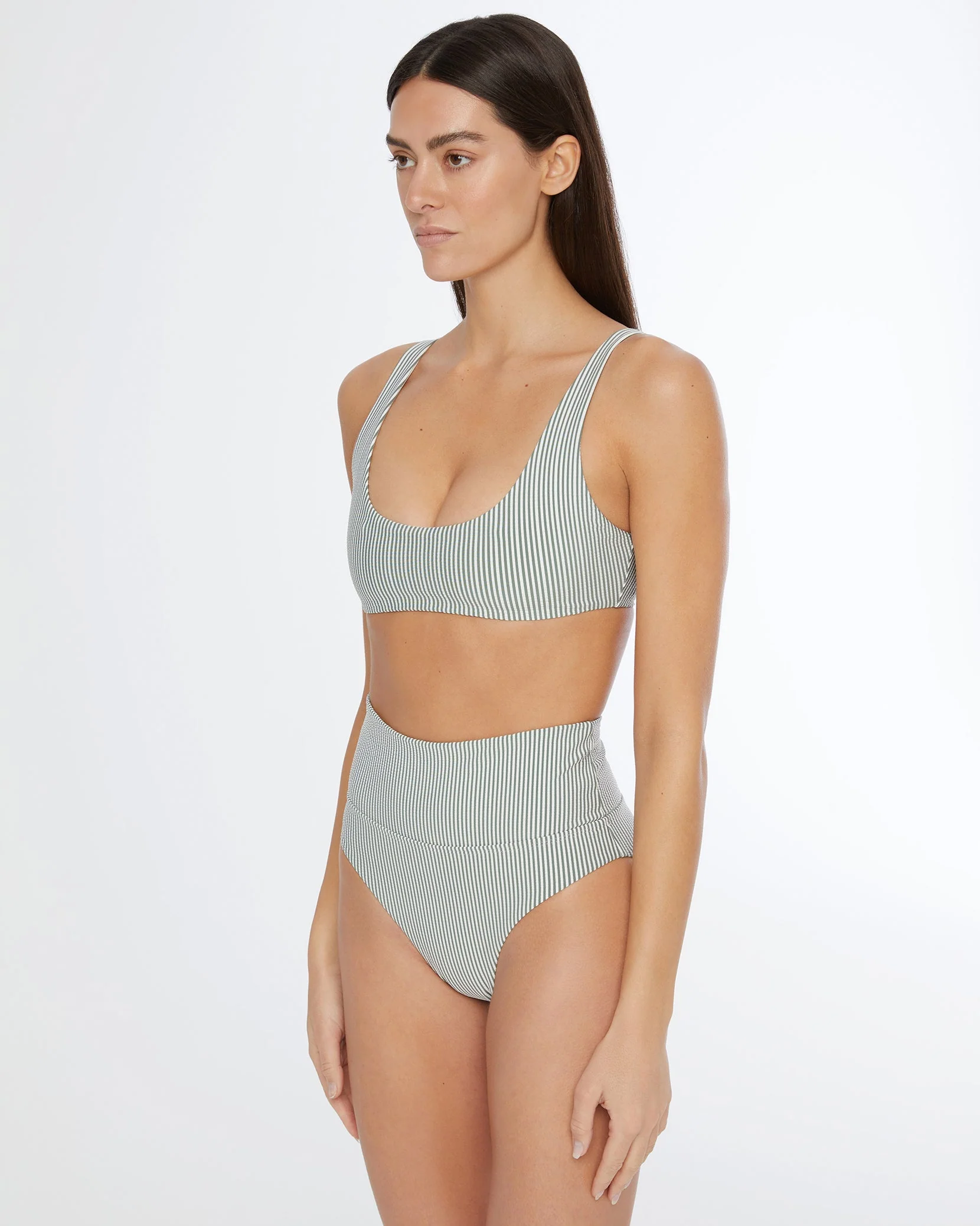 Womens | Emelia Bikini Bottom | Sea Spray/White - Image 3