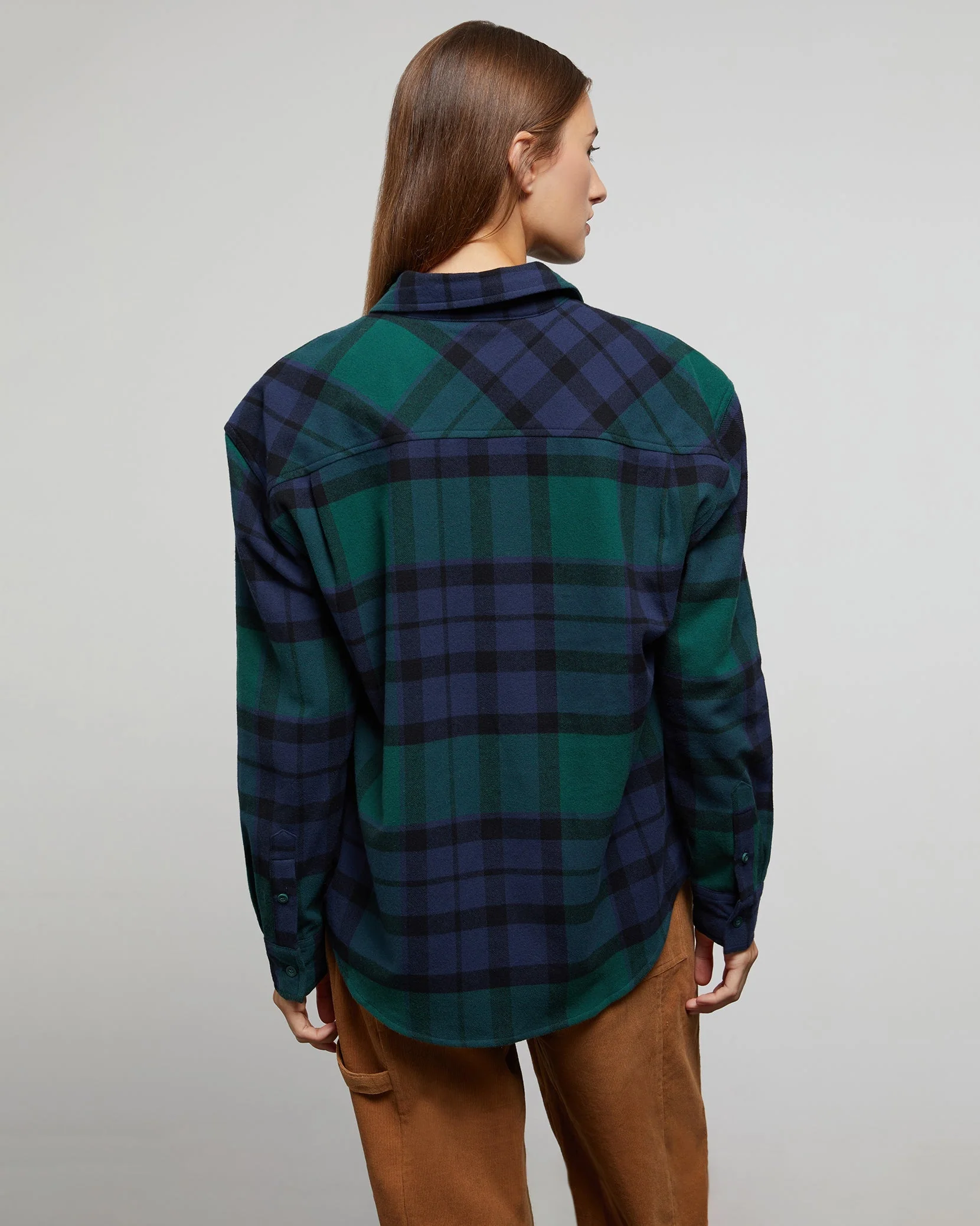 Mens | Flannel Oversized Shirt | Hunter-Multi-Modern-Graham - Image 4