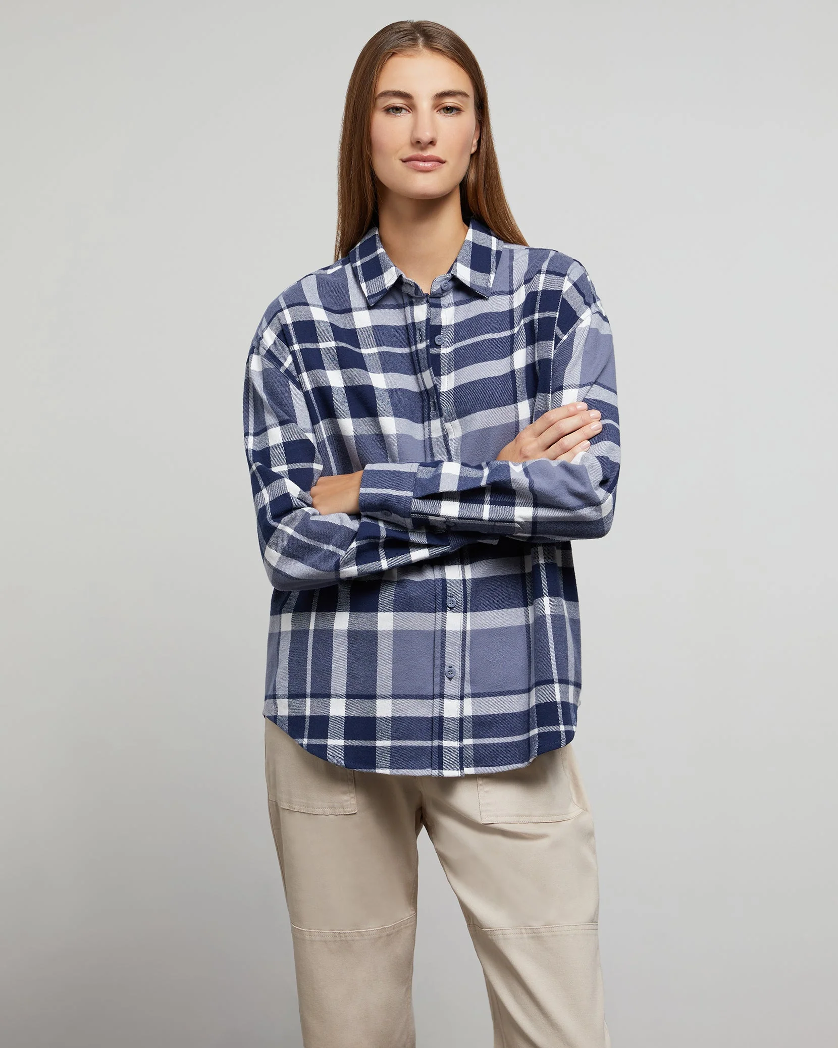 Mens | Flannel Oversized Shirt | Hunter-Multi-Modern-Graham - Image 7