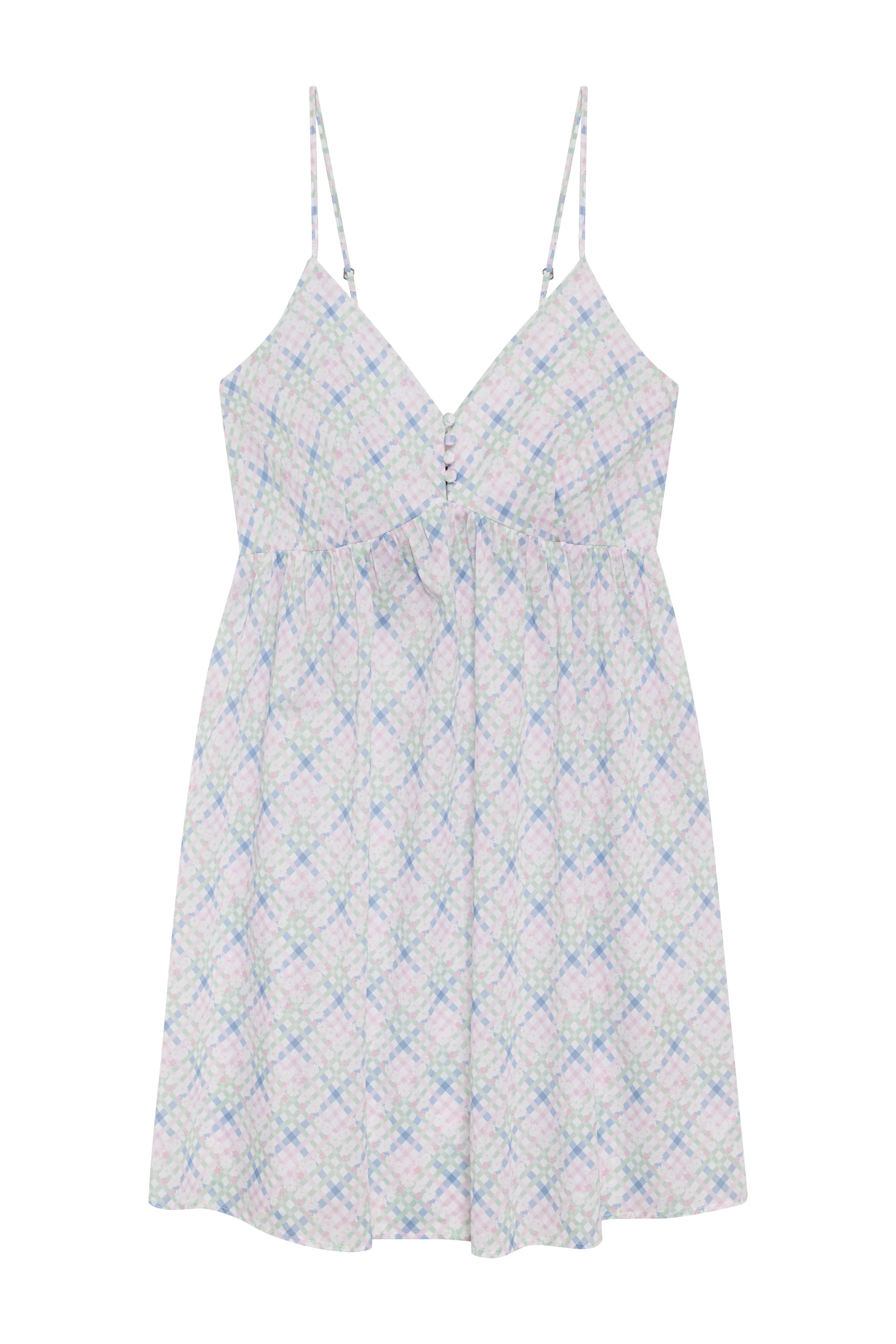 Airy Poplin Mini Dress | Cottage Meadow - Image 3