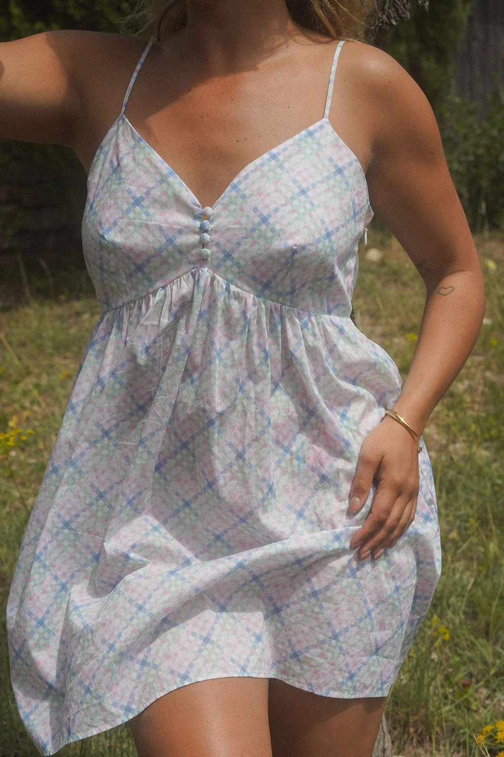 Airy Poplin Mini Dress | Cottage Meadow - Image 7