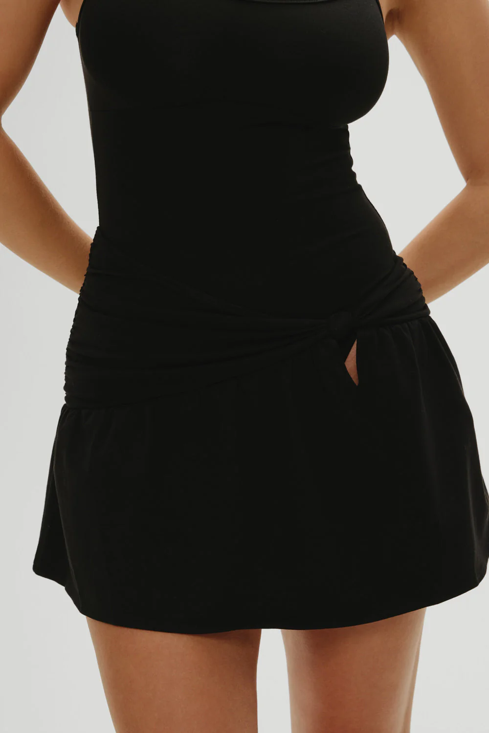 Alia Mini Dress | Black - Image 4