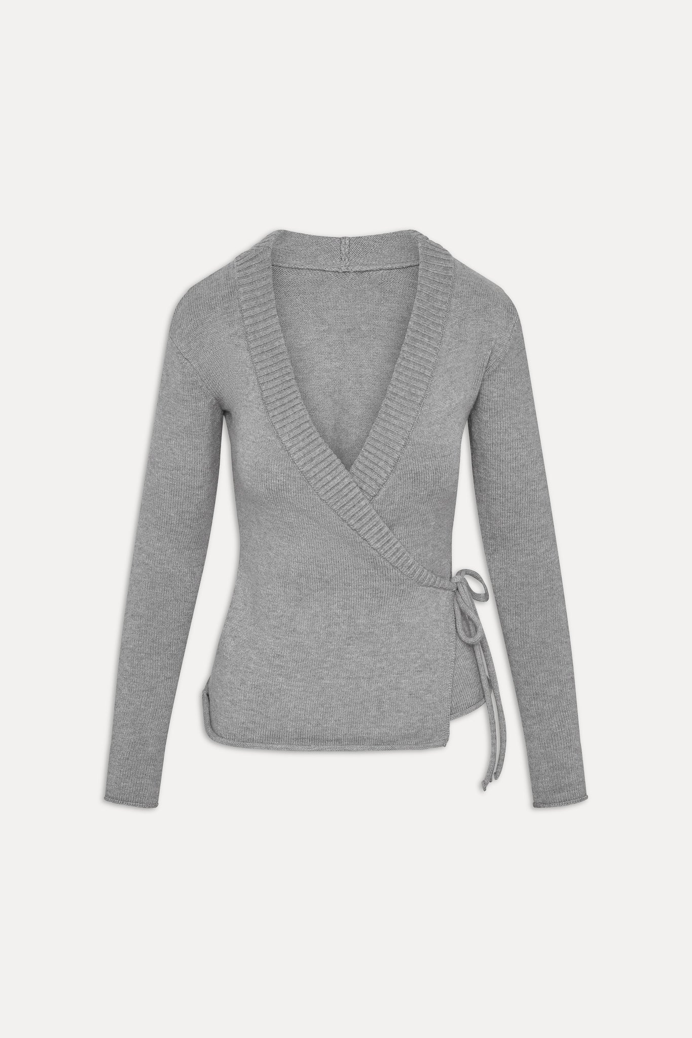 Angel Baby Wrap Knit Sweater | Cloud Cover - Image 3