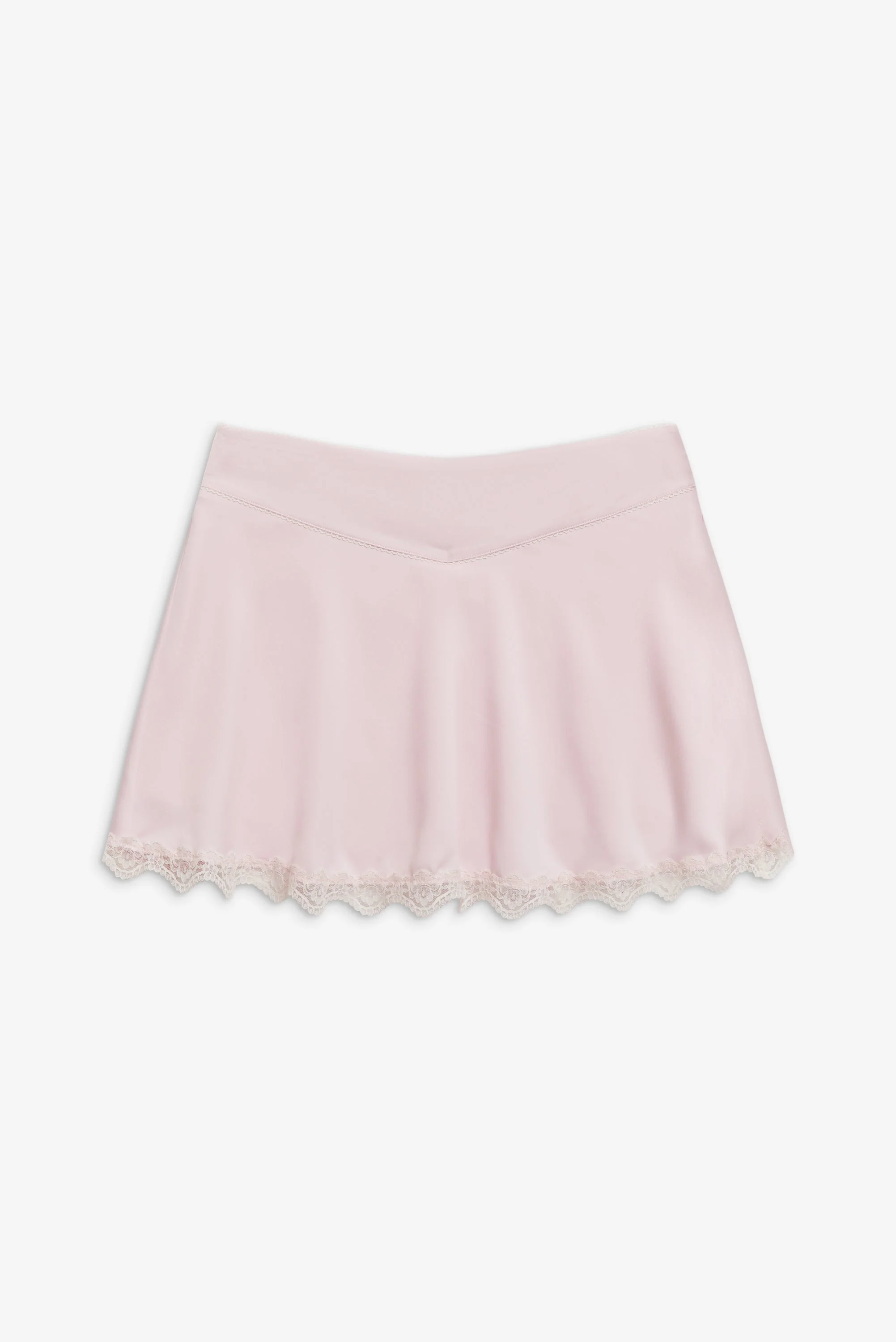 Angeline Satin Mini Skirt | Pink Porcelain - Image 3