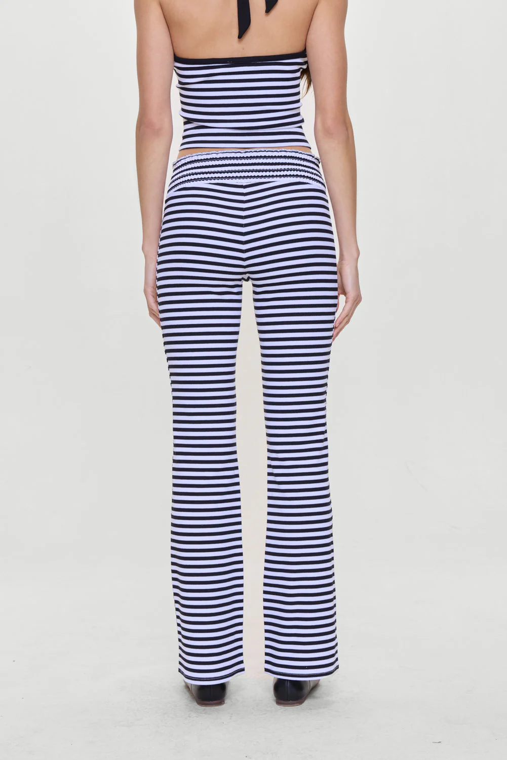 Bambi Striped Flare Pants | Silhouette Stripe - Image 2