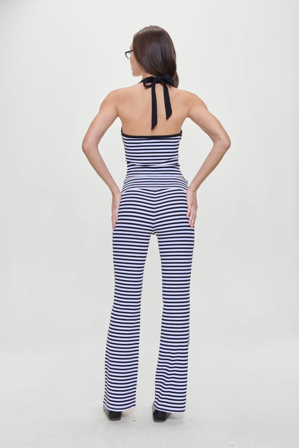 Bambi Striped Flare Pants | Silhouette Stripe - Image 3