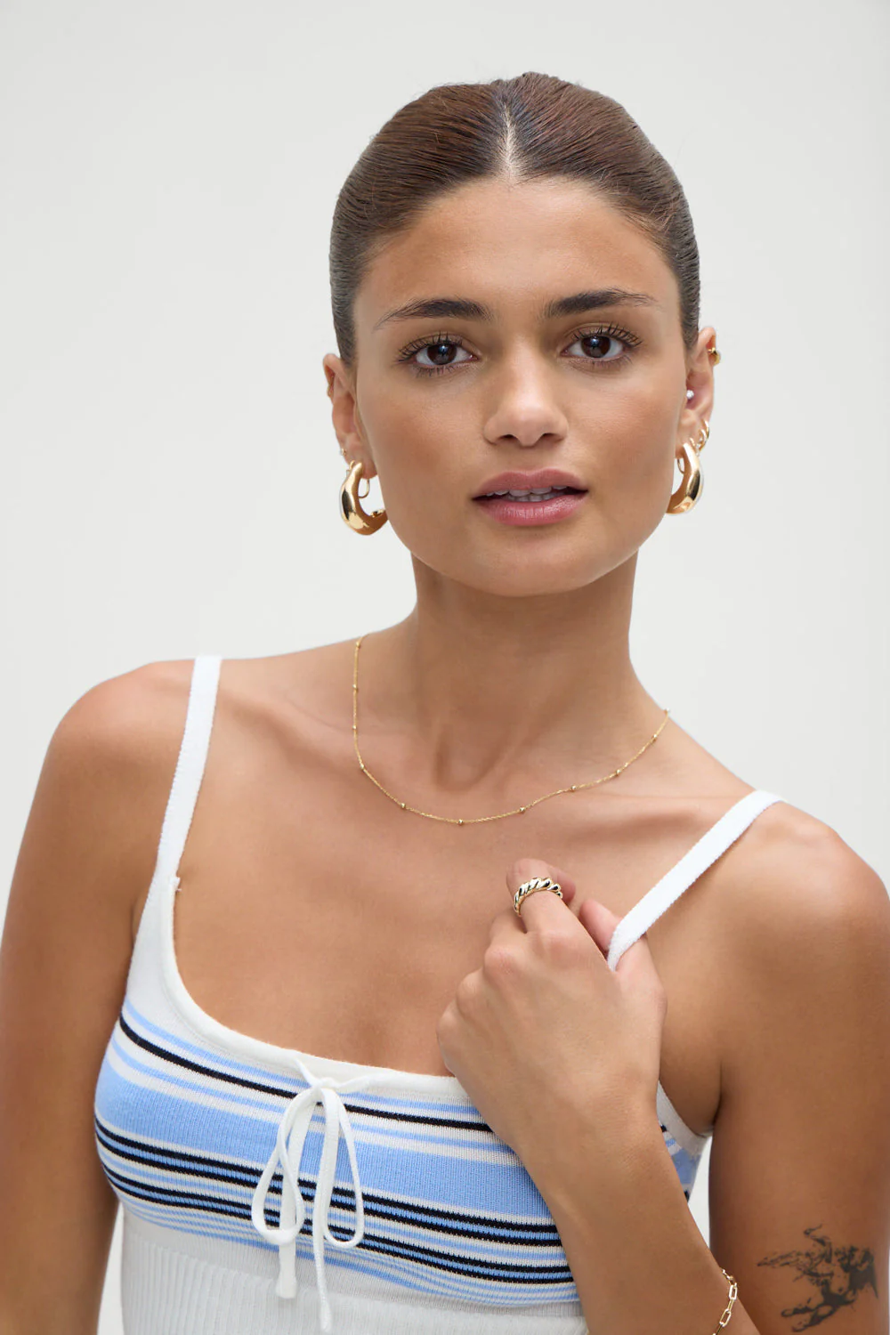 Barrymore Knit Tank Top | Hampton Stripe - Image 6