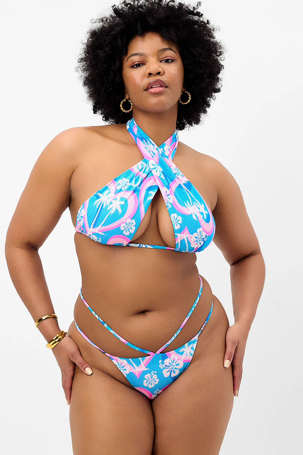 Bash Mesh Halter Bikini Top | Tropic Love - Image 2