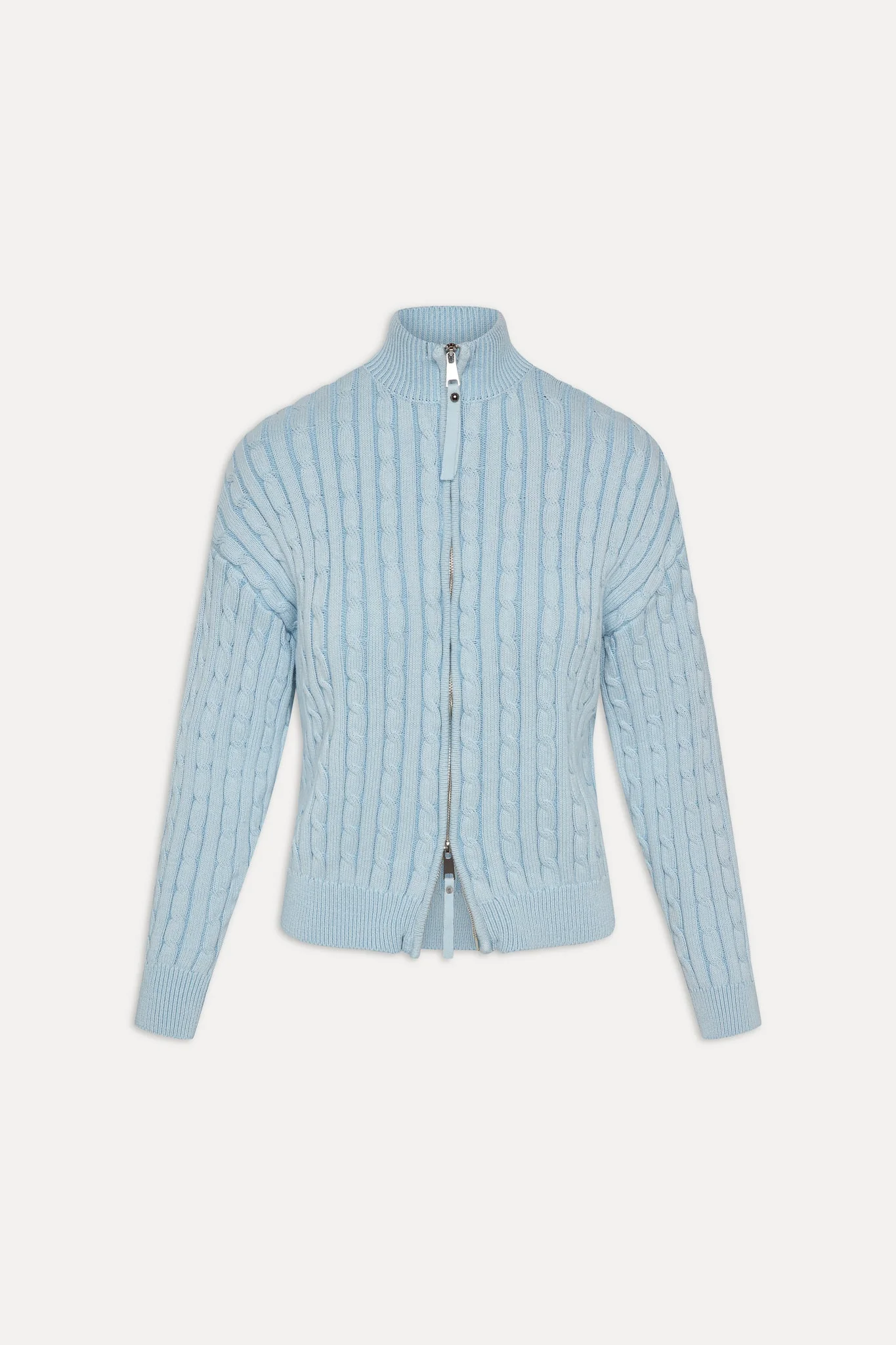 Bea Cable Knit Zip Up Sweater | Daydream - Image 3