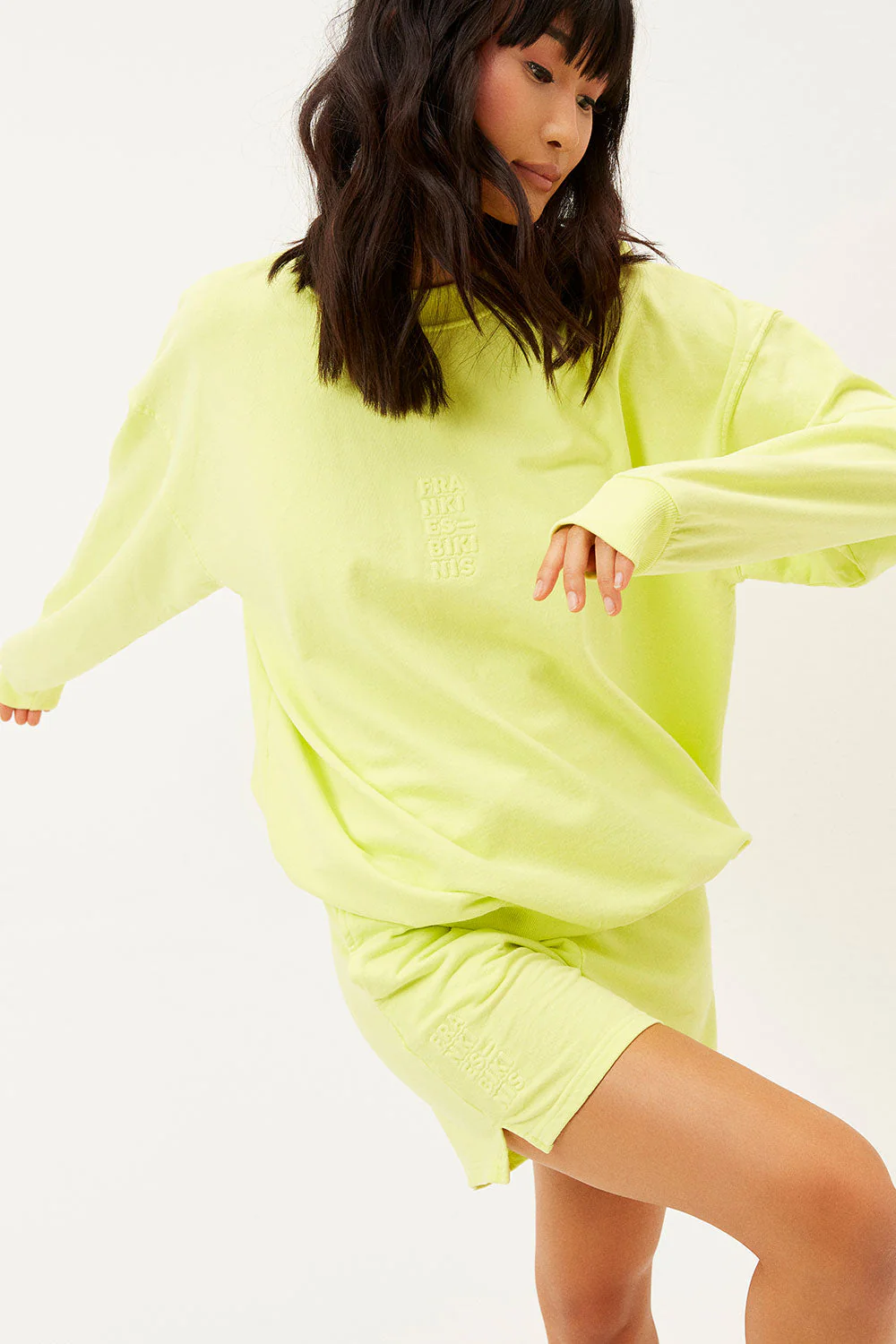 Bennie Oversized Crewneck Sweatshirt | Lemonade - Image 3