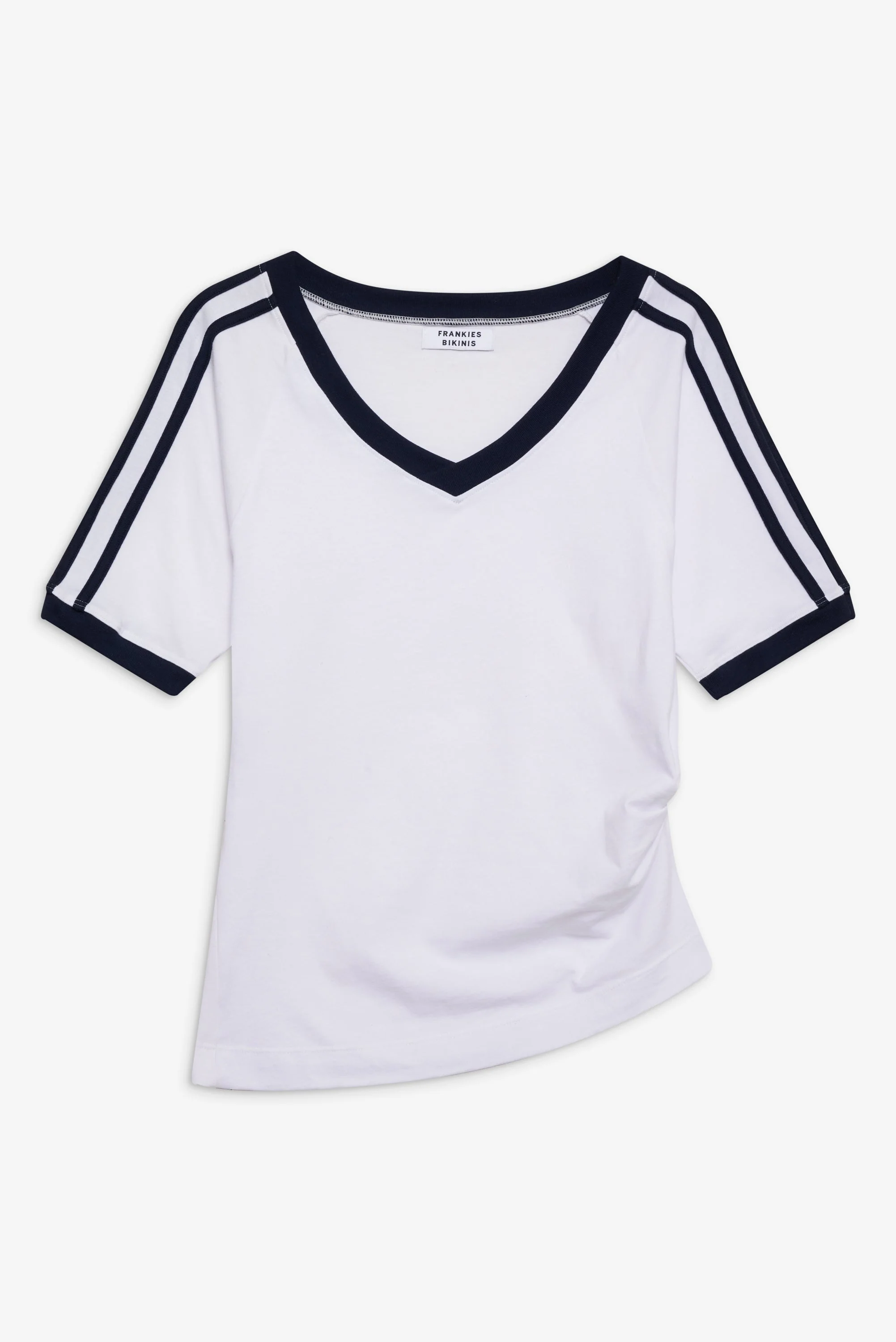 Bodega V Neck Shirt | White - Image 3
