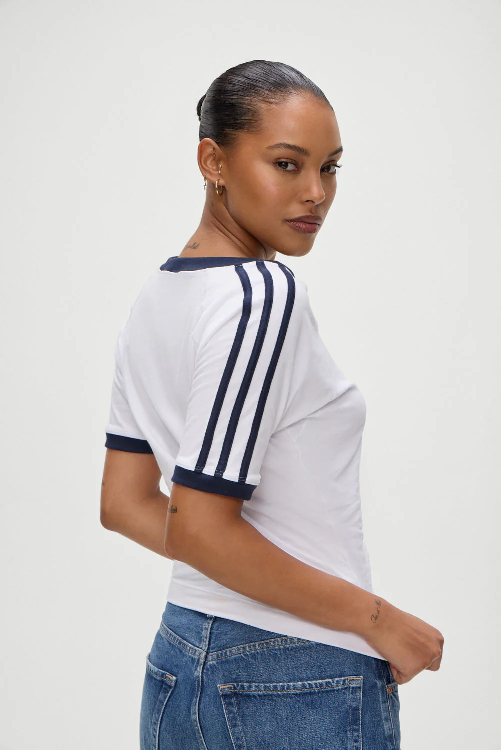 Bodega V Neck Shirt | White - Image 4