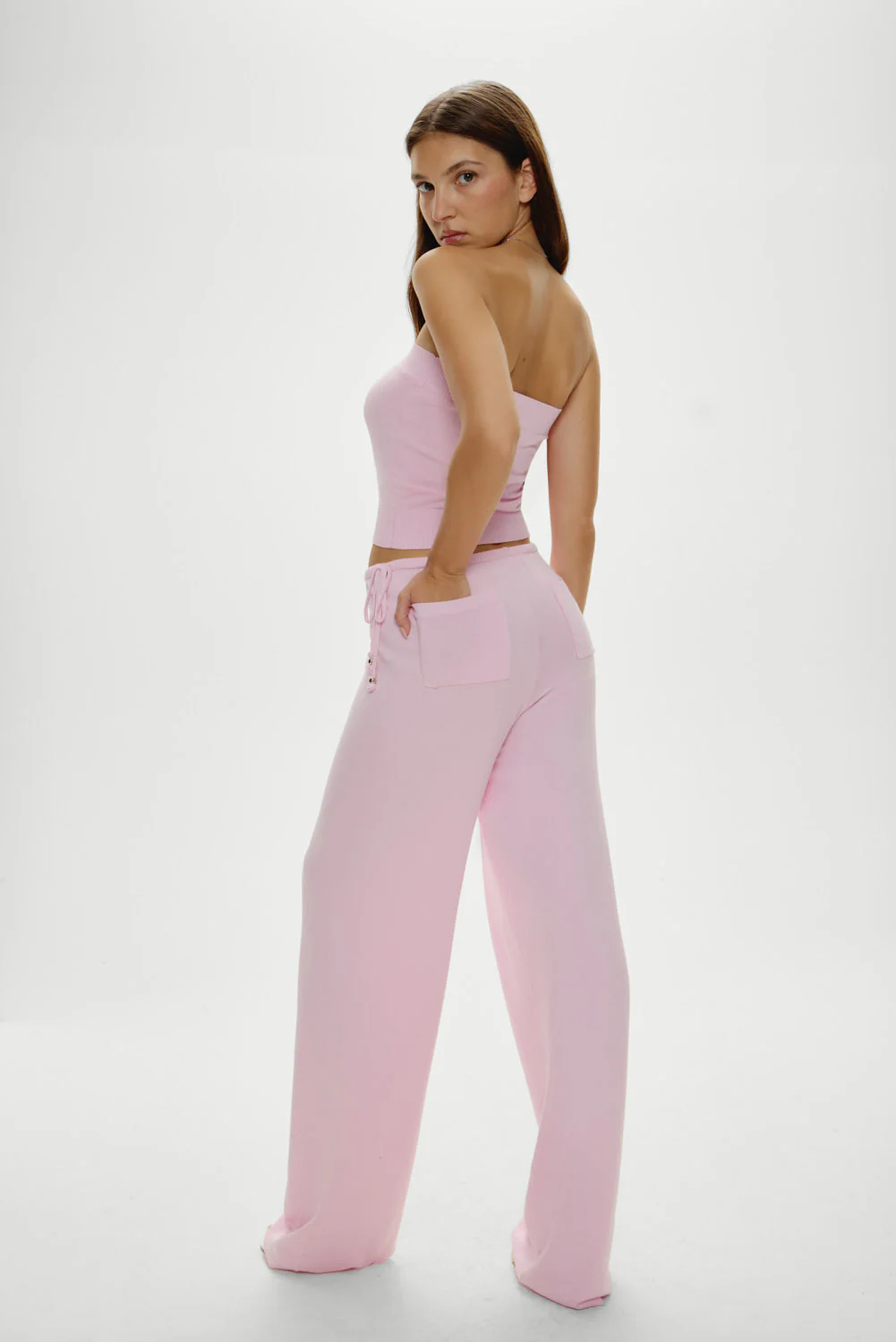 Breeze Low Rise Knit Pants | Strawberries & Cream - Image 2