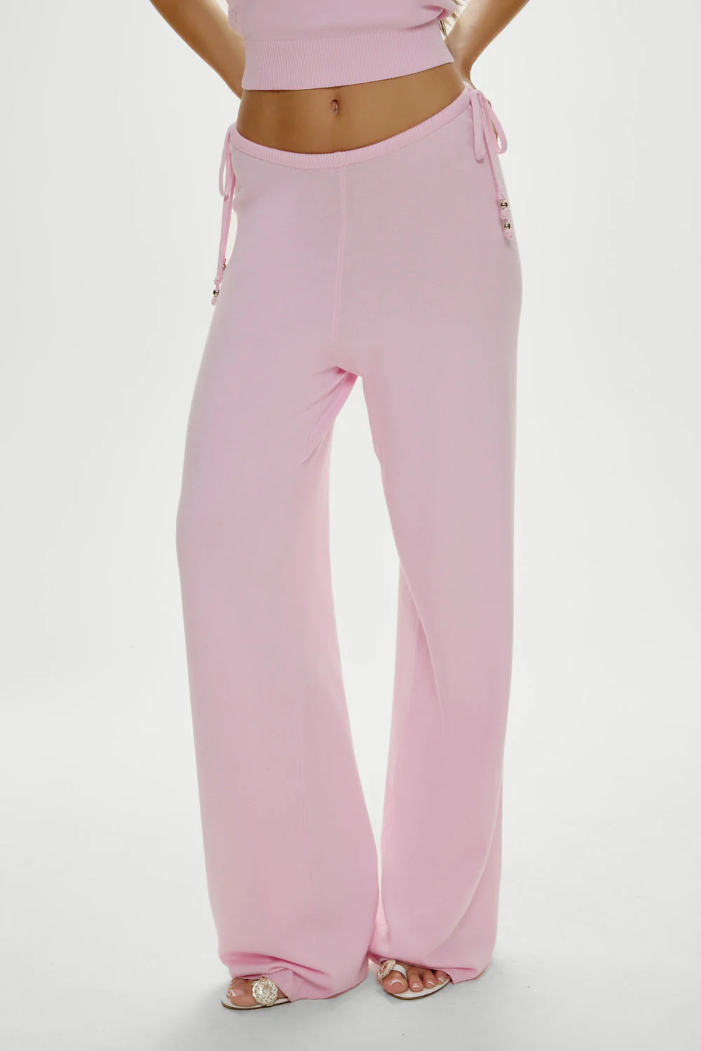 Breeze Low Rise Knit Pants | Strawberries & Cream - Image 4