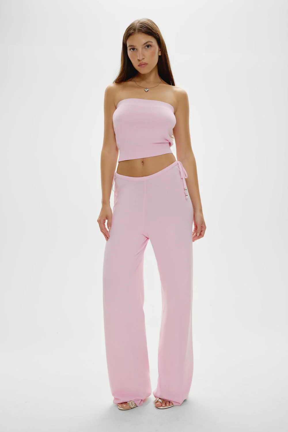 Breeze Low Rise Knit Pants | Strawberries & Cream - Image 6