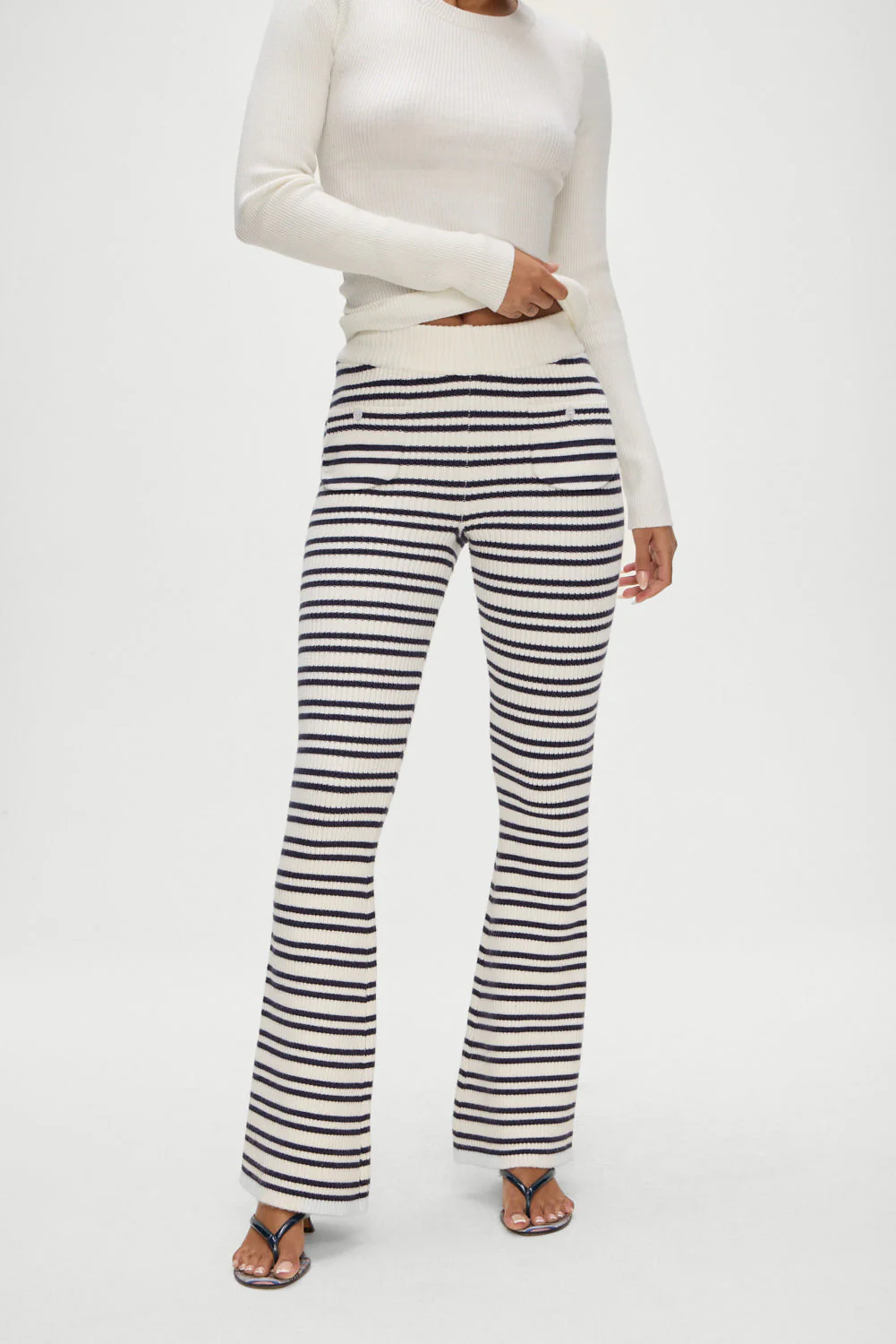 Camden Striped Knit Pants | Starlit Stripe - Image 2