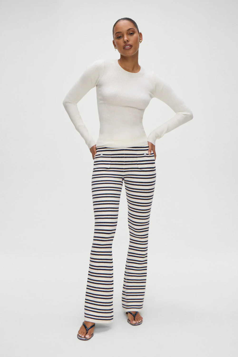 Camden Striped Knit Pants | Starlit Stripe - Image 5