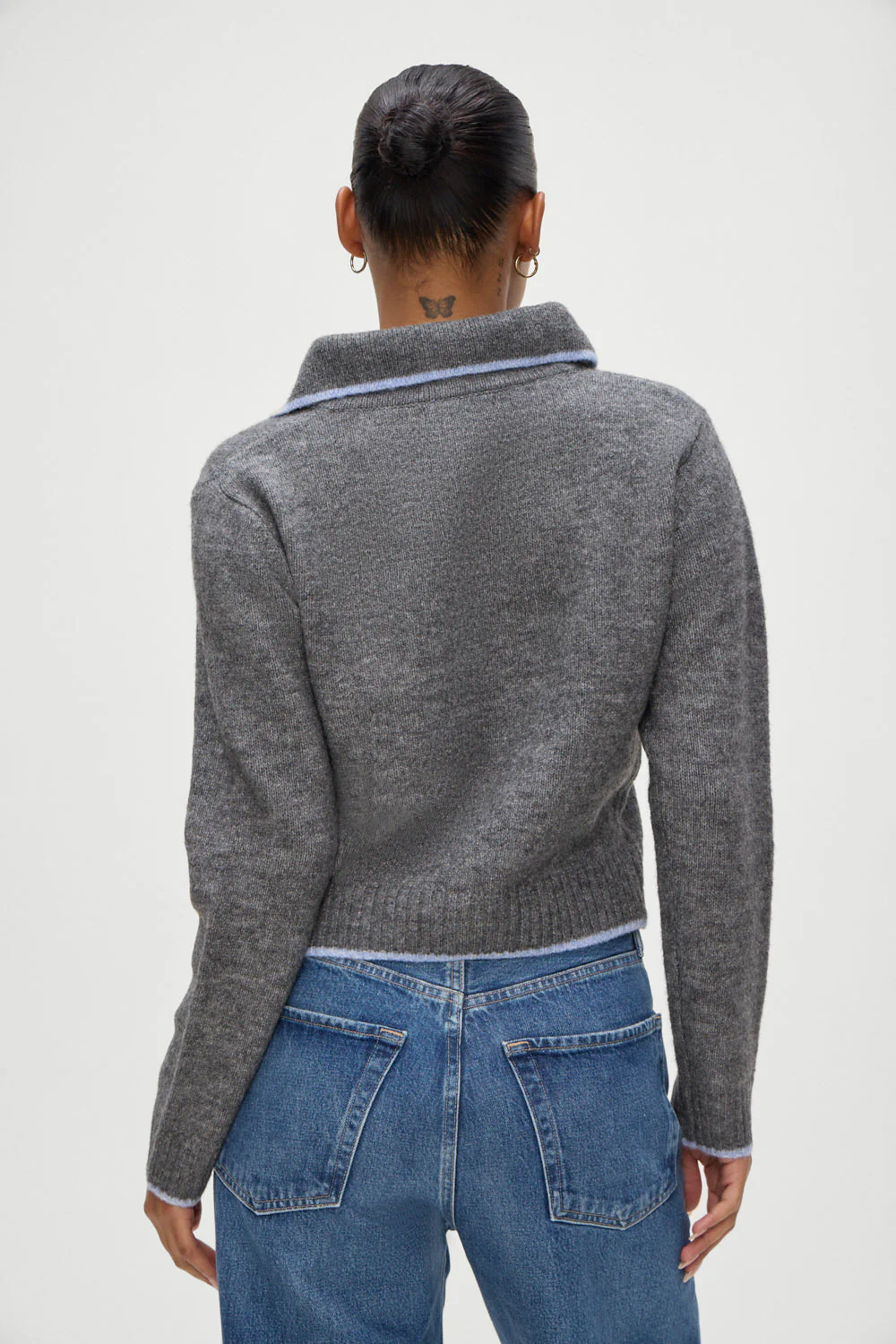 Carolyn Collared Sweater | Winter Sky - Image 2