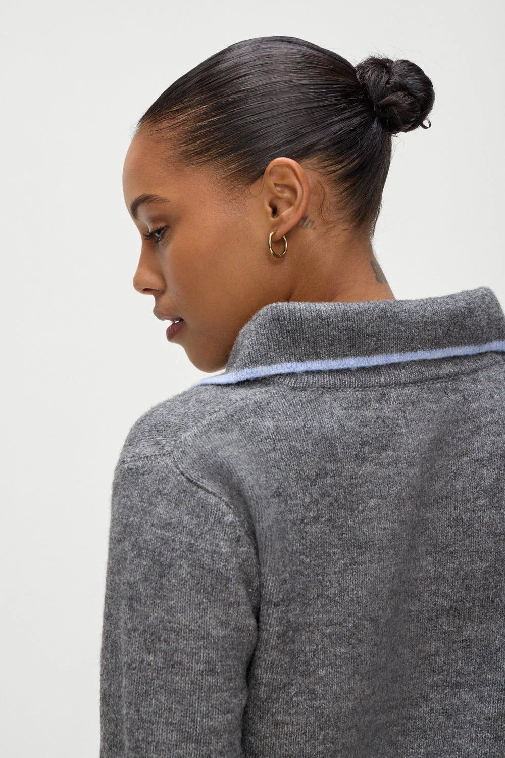 Carolyn Collared Sweater | Winter Sky - Image 4