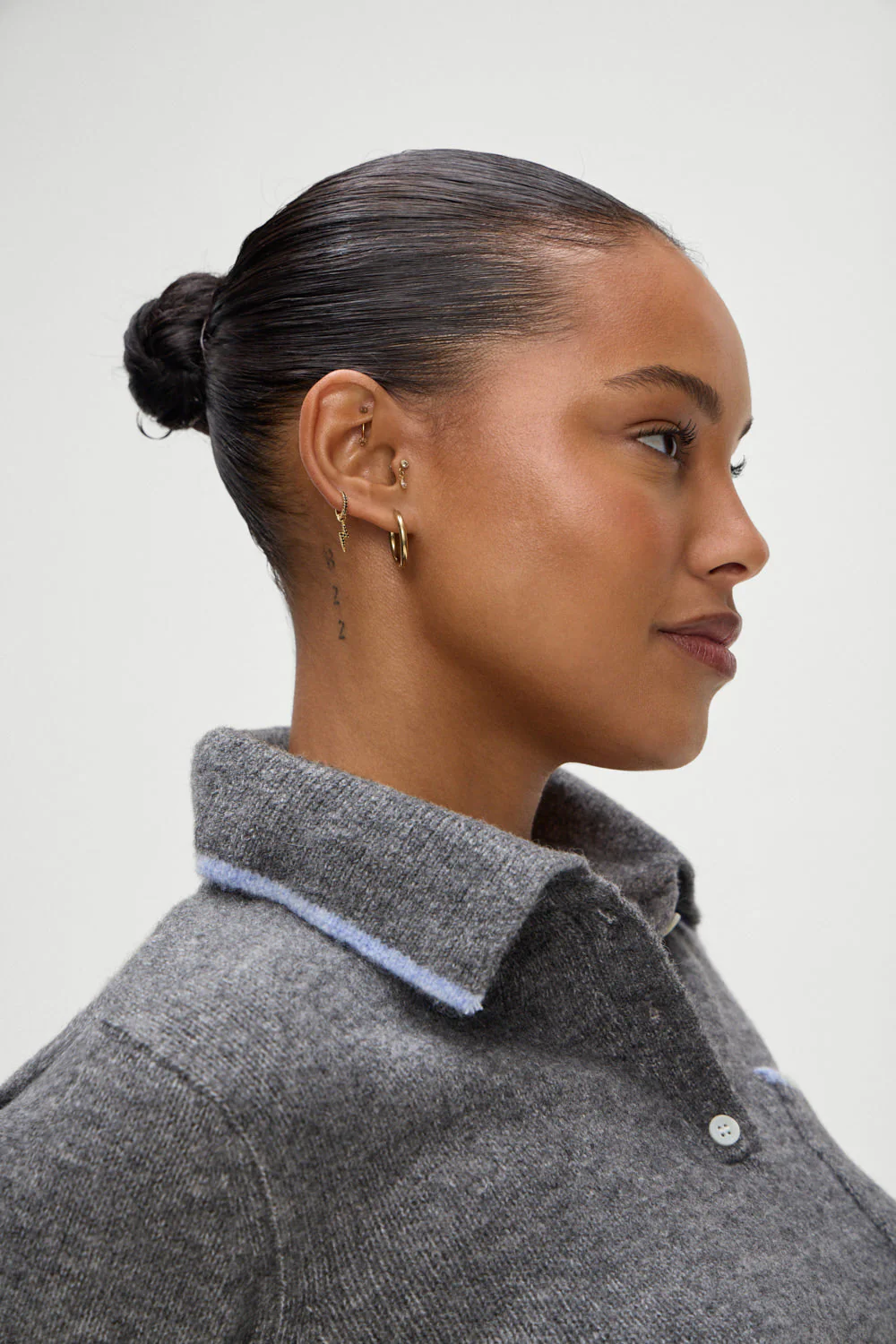 Carolyn Collared Sweater | Winter Sky - Image 6