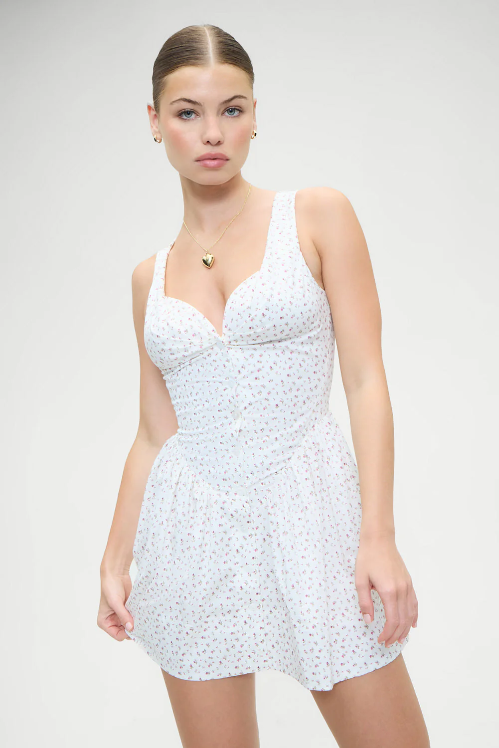 Charlotte Floral Corset Mini Dress | Tea Party - Image 2