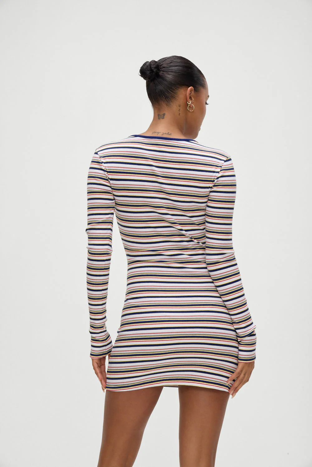 Chelsea Long Sleeve Mini Dress | Love Stripe - Image 2