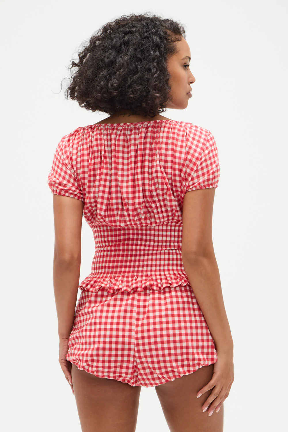 Cider Gingham Blouse  | Cherry Gingham - Image 2