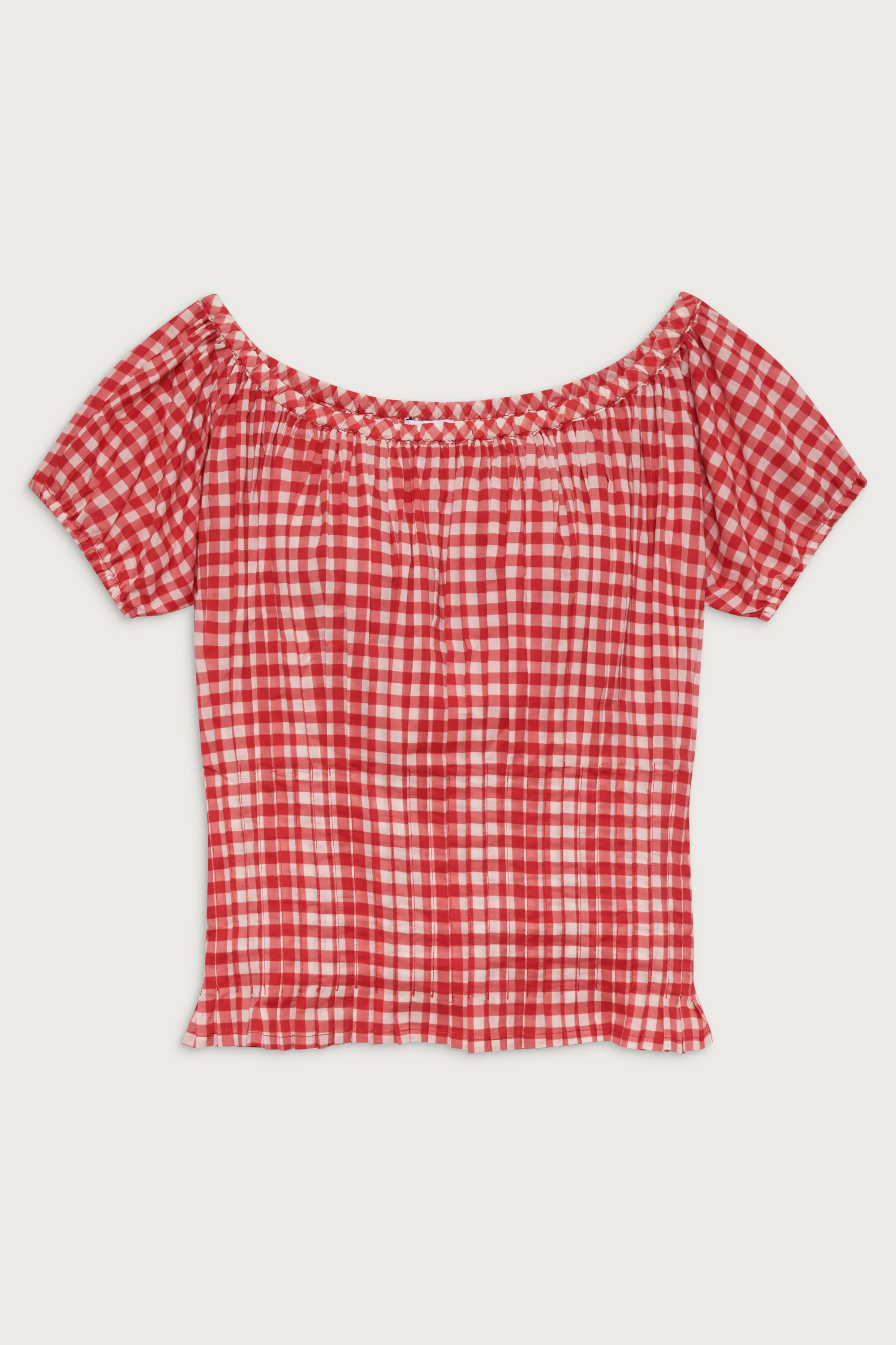 Cider Gingham Blouse  | Cherry Gingham - Image 3