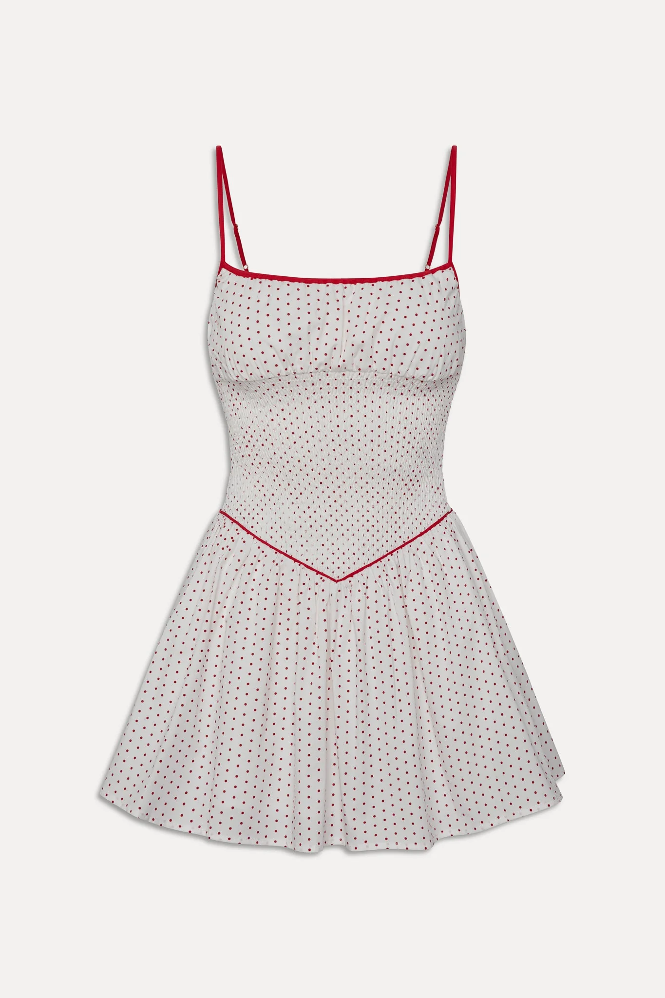 Coast Cotton Mini Dress | Red Dot - Image 3