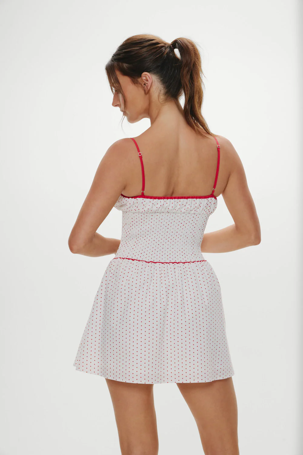 Coast Cotton Mini Dress | Red Dot - Image 4