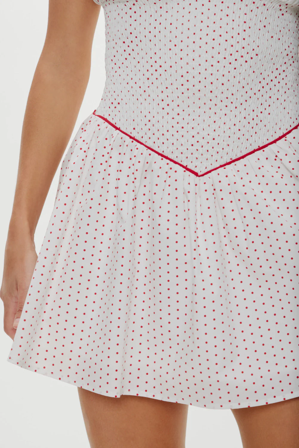 Coast Cotton Mini Dress | Red Dot - Image 6