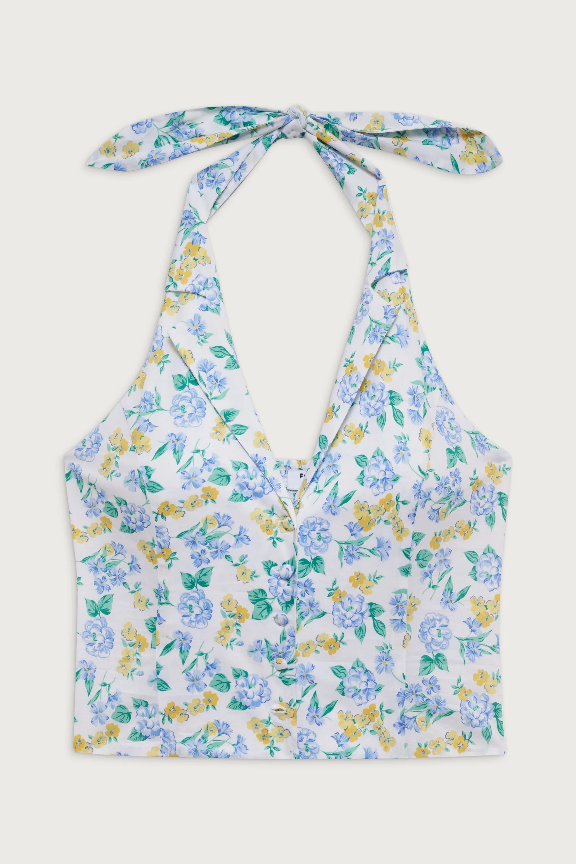 Cottage Halter Top | Coastal Floral - Image 3