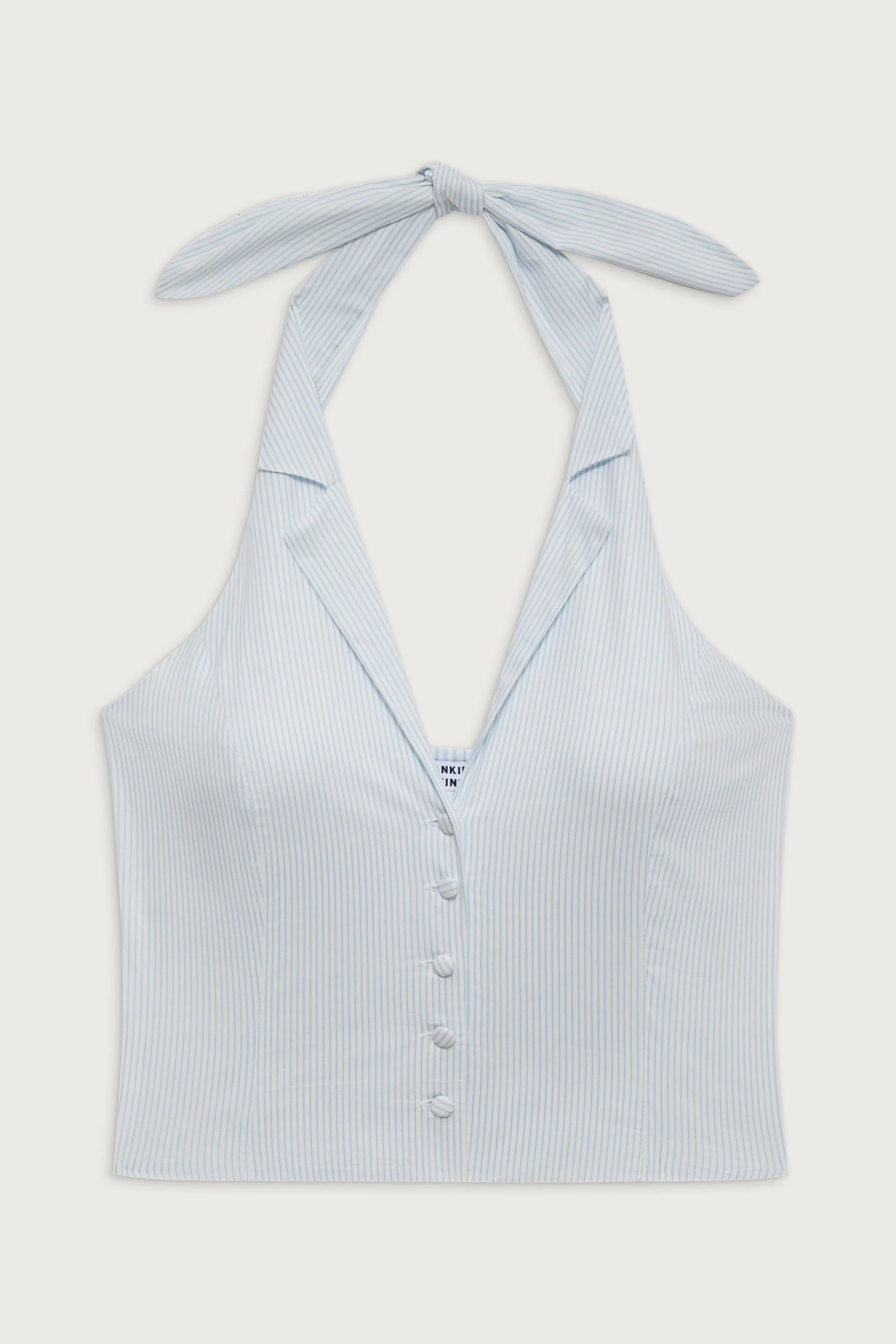 Cottage Striped Halter Top | Saltwater Stripe - Image 3