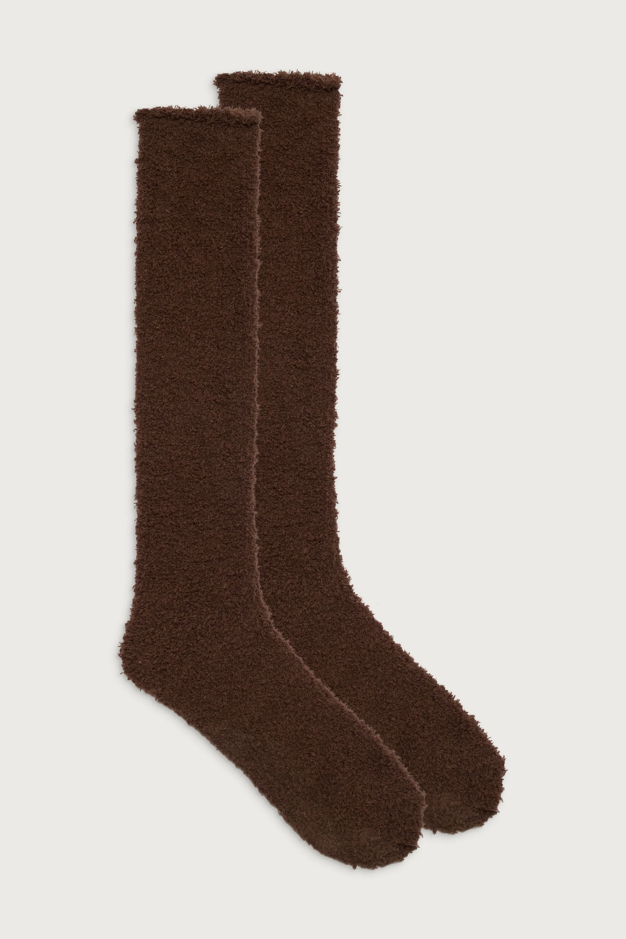 Cuddle Fuzzy High Socks | Chocolate Lily - Image 3