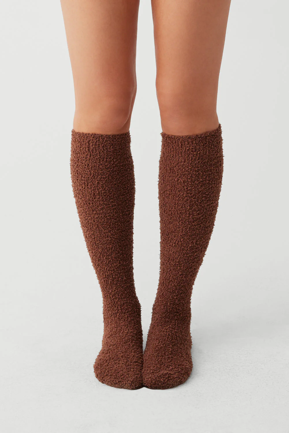 Cuddle Fuzzy High Socks | Chocolate Lily - Image 4