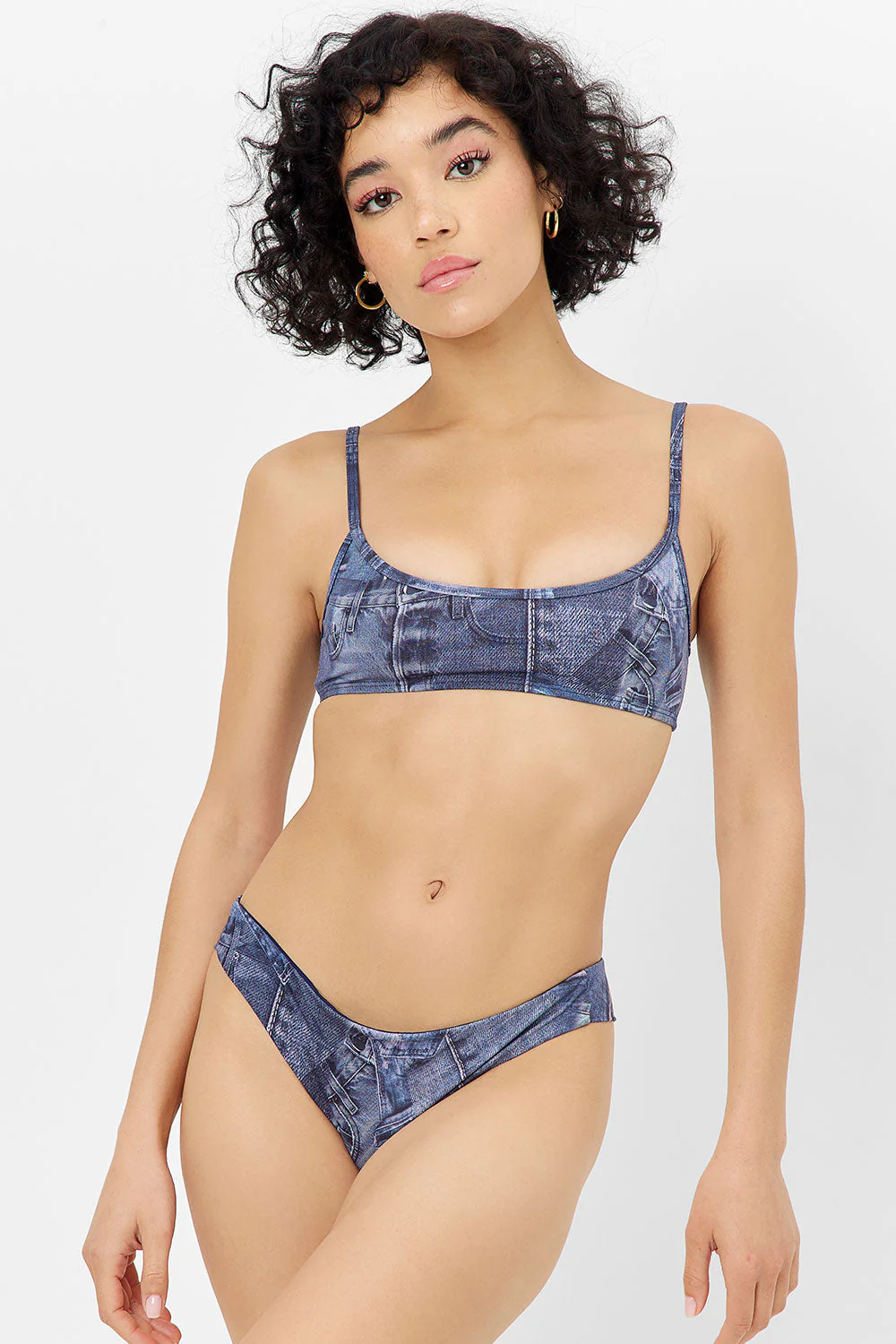Dallas Bralette Bikini Top | Blue Jean - Image 5