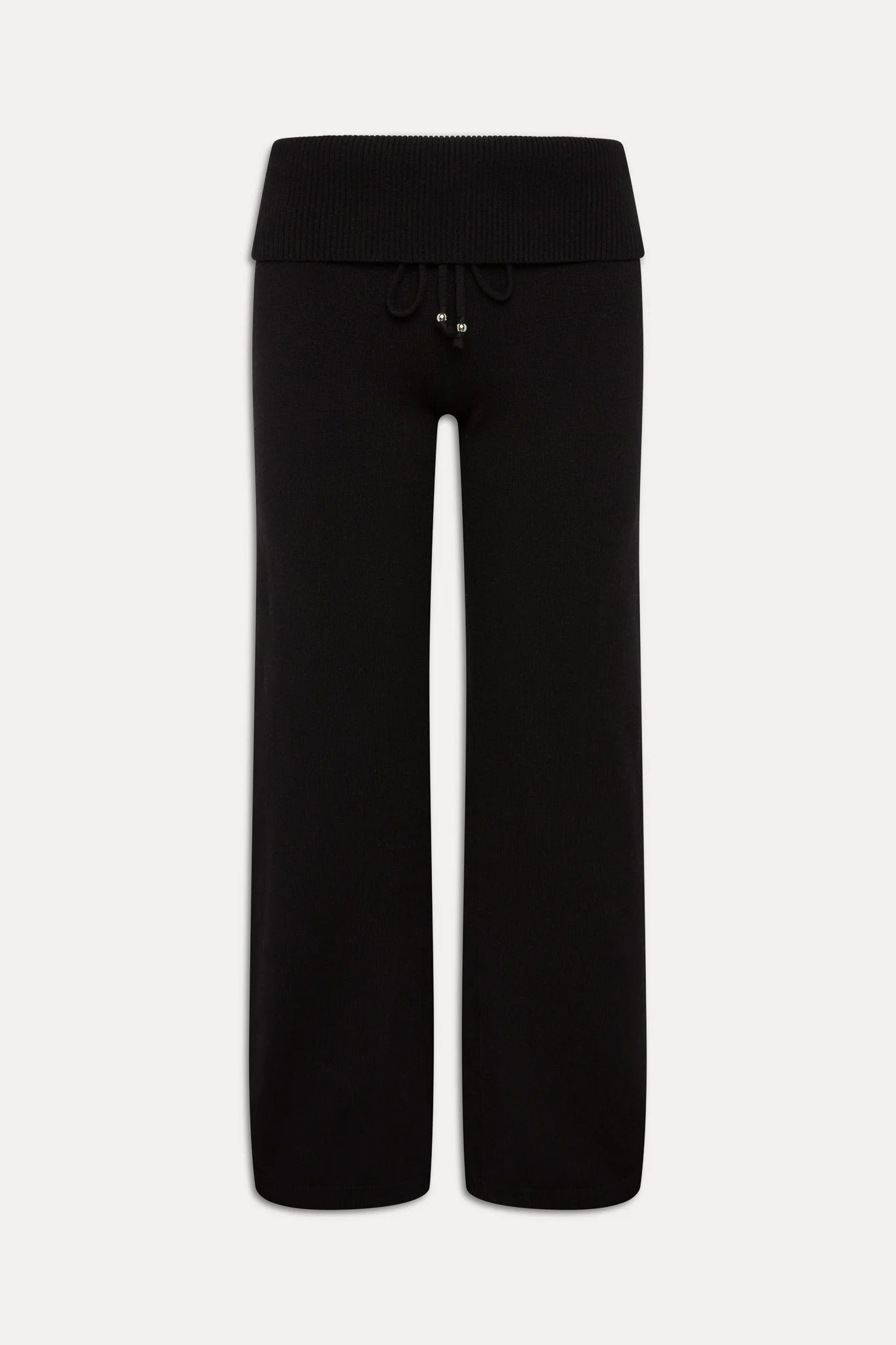 Dawson Knit Fold Over Pants | Black - Image 3