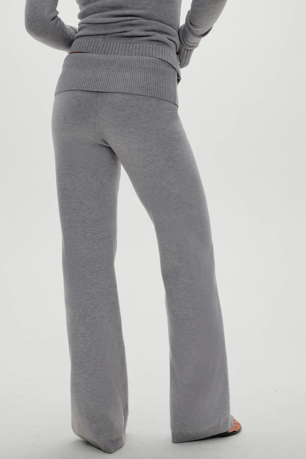 Dawson Knit Fold Over Pants | Cloud Cover - Image 5