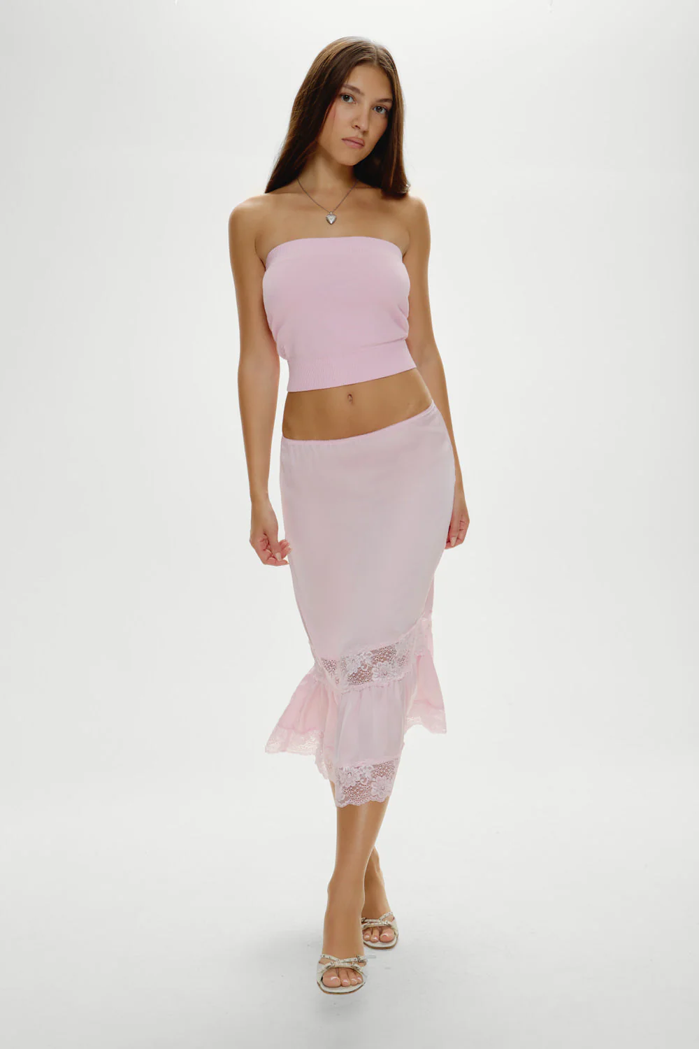 Destiny Knit Tube Top | Strawberries & Cream - Image 5