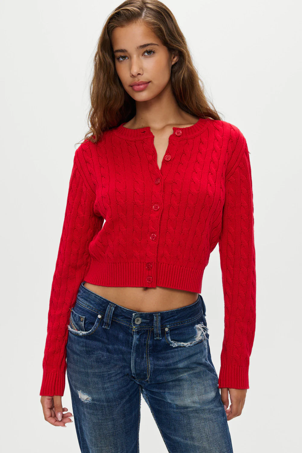 Dudley Cable Knit Cardigan | Heartstrings - Image 2