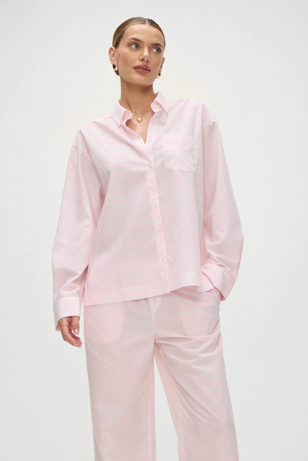 Easy Striped Sleep Pants | Pink Stripe - Image 5