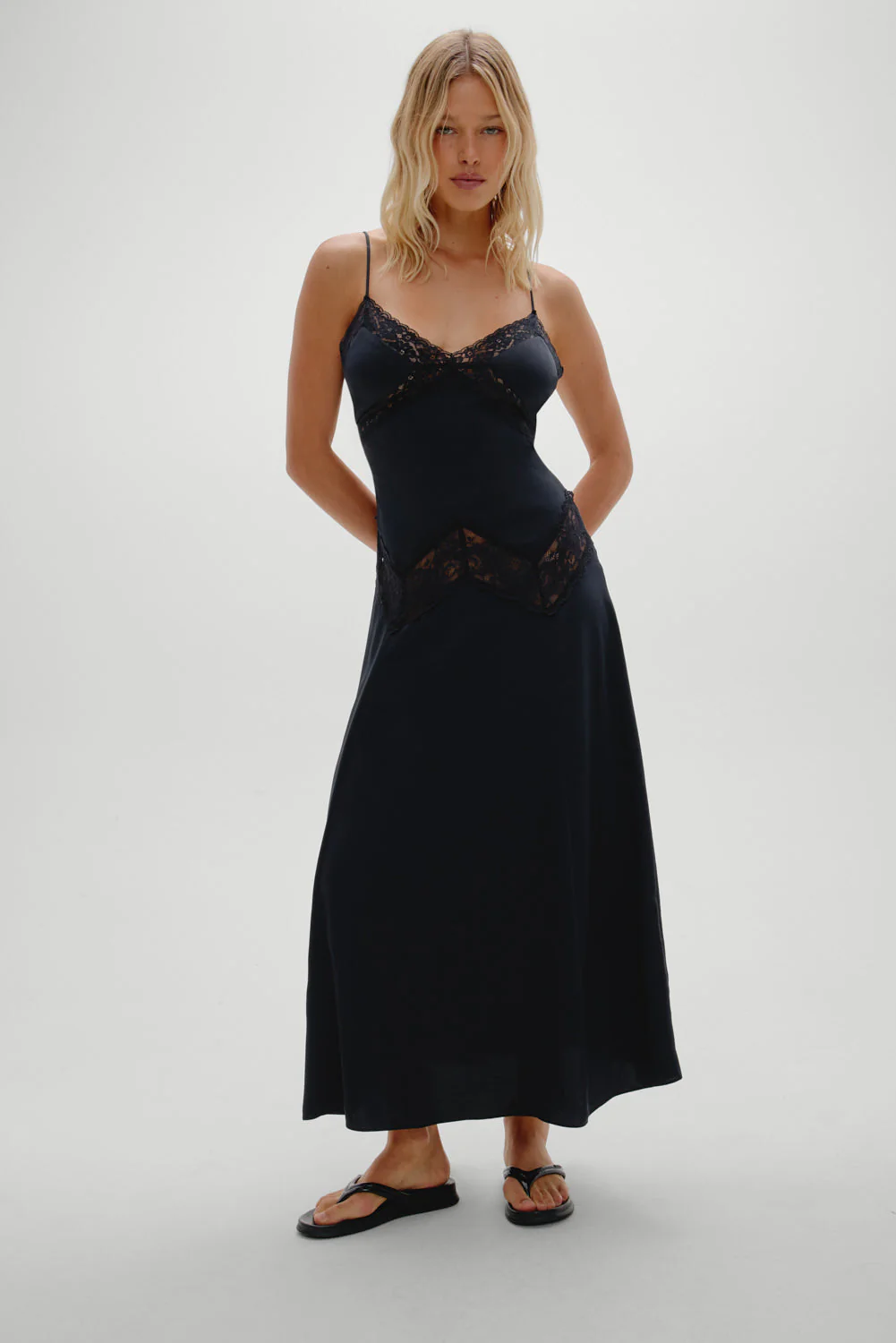 Ethereal Satin Lace Maxi Dress | Meet Me At Dusk - Image 2