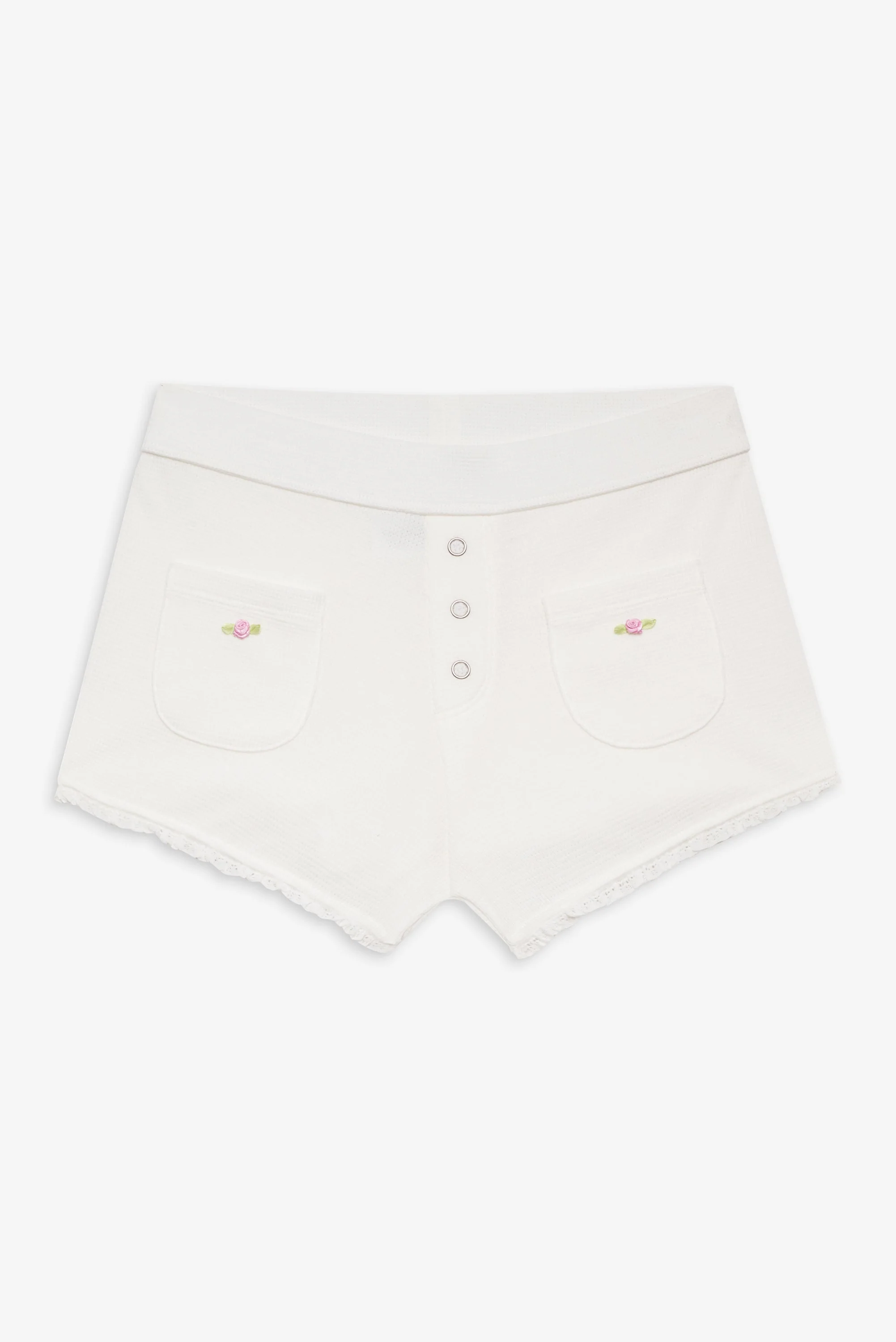 Eve Booty Shorts | White - Image 3