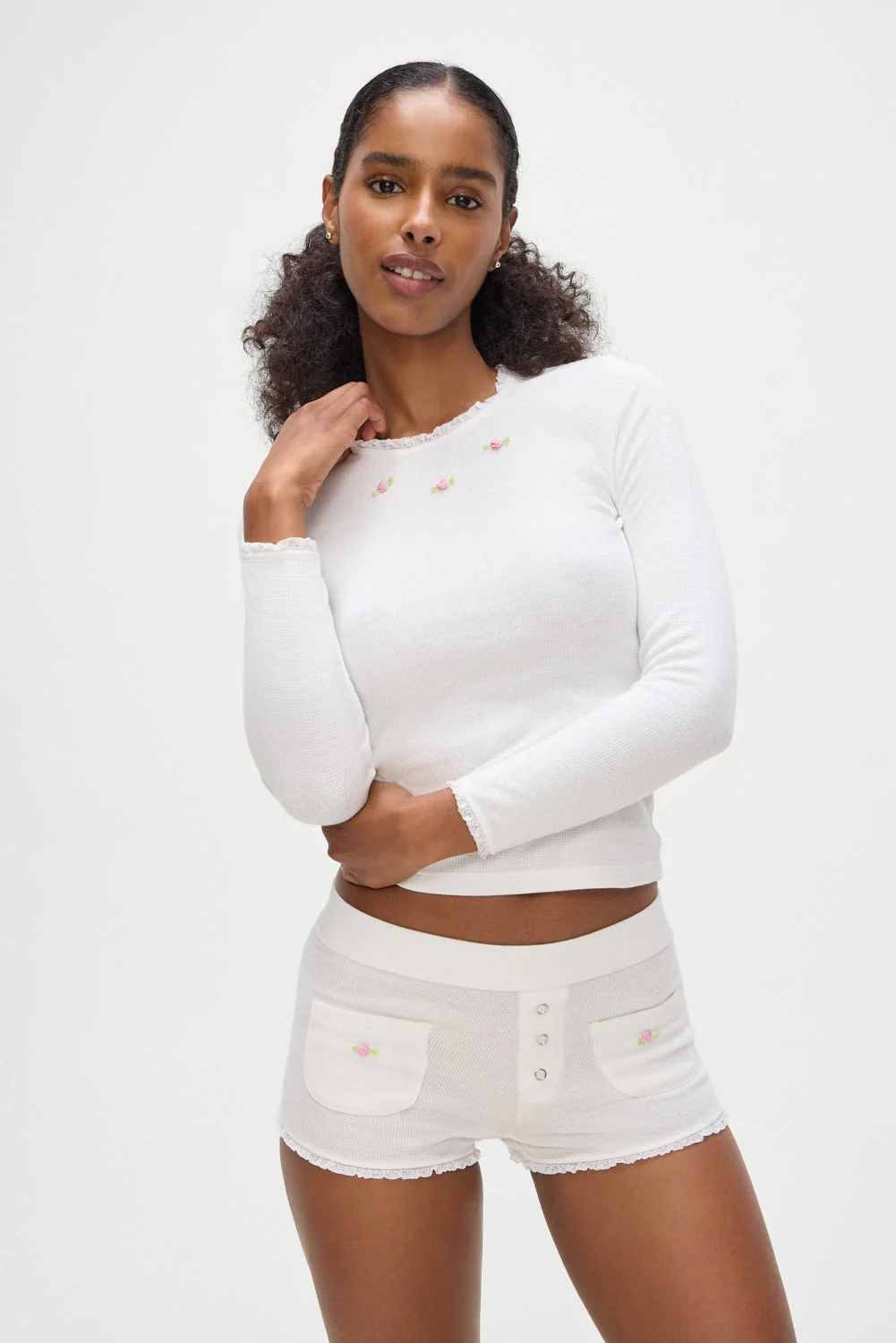 Eve Booty Shorts | White - Image 6