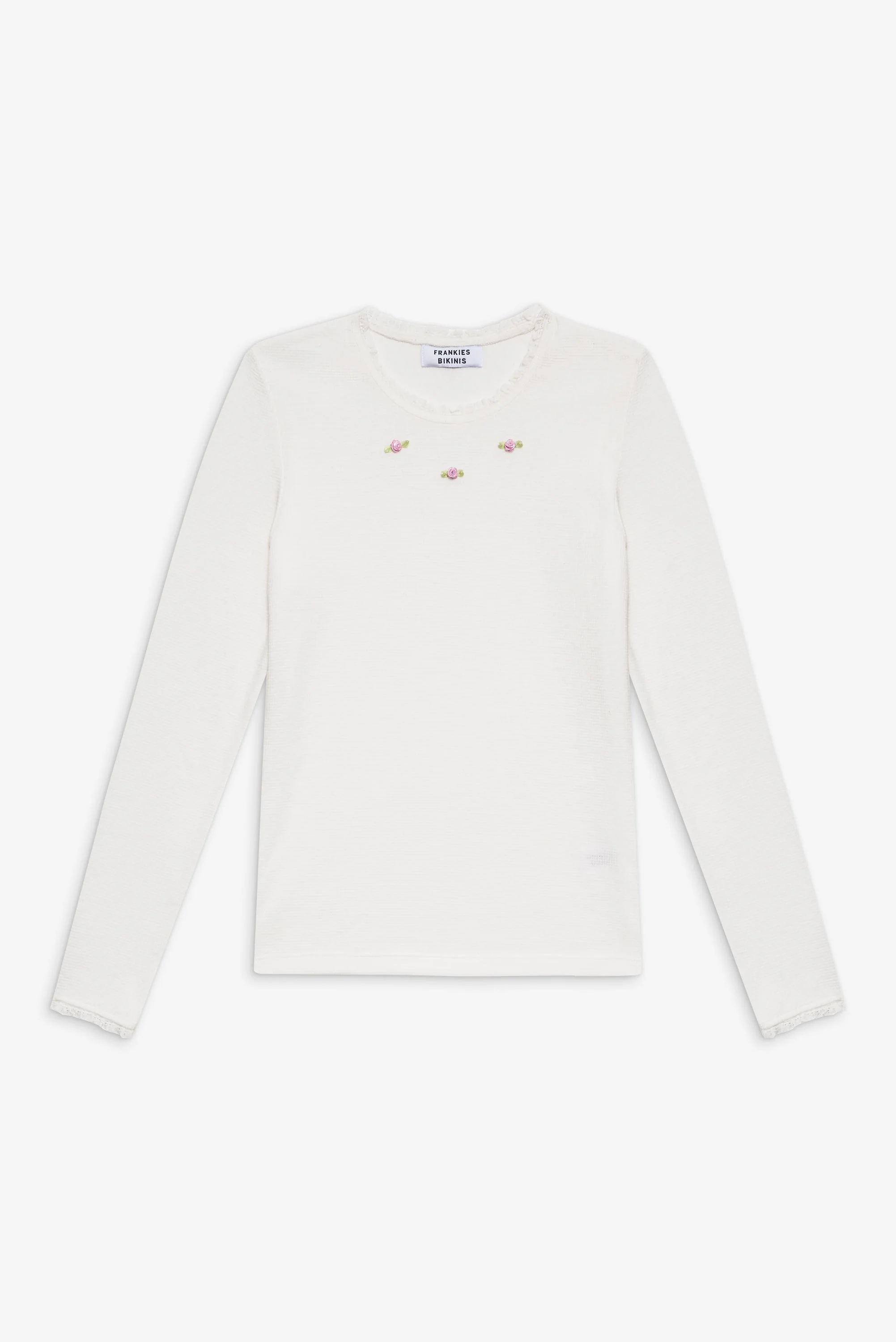 Eve Waffle Long Sleeve Shirt | White - Image 2