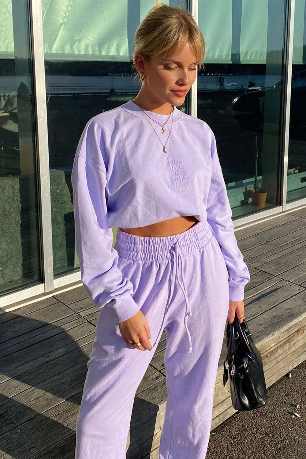 Frank Oversized Sweatpants | Lilac - Image 2